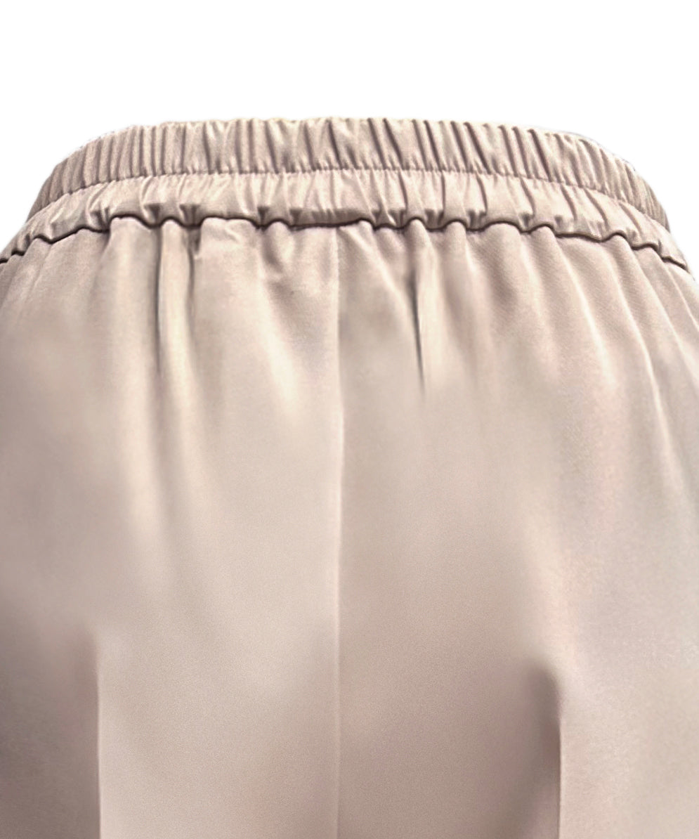 ルイルエブティック RUIRUE BOUTIQUE ストレッチ ｜ ツイード ティアード ペプラム ジレ ＆ テーパードパンツ ｜ セットアップ・オケージョンスーツ・セレモニースーツ・フォーマルスーツ・ママスーツ・パンツスーツ （ピンクベージュ） ピンクベージュ