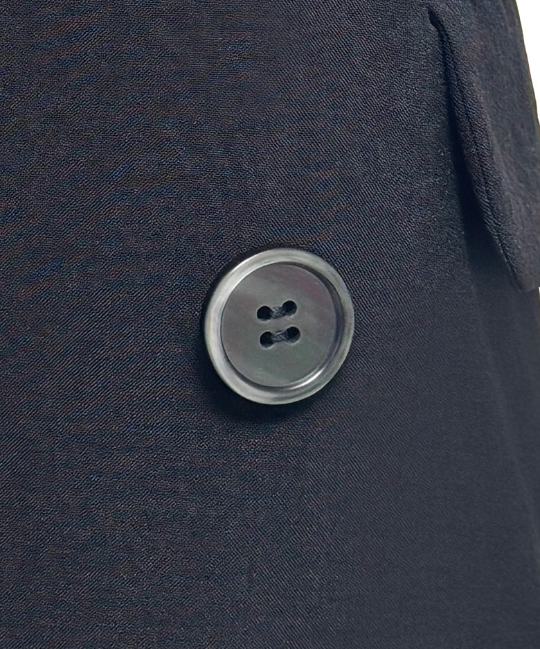 ルイルエブティック RUIRUE BOUTIQUE 選べる袖丈リネンライクテーラードジャケット （半袖/ブラック） 半袖/ブラック