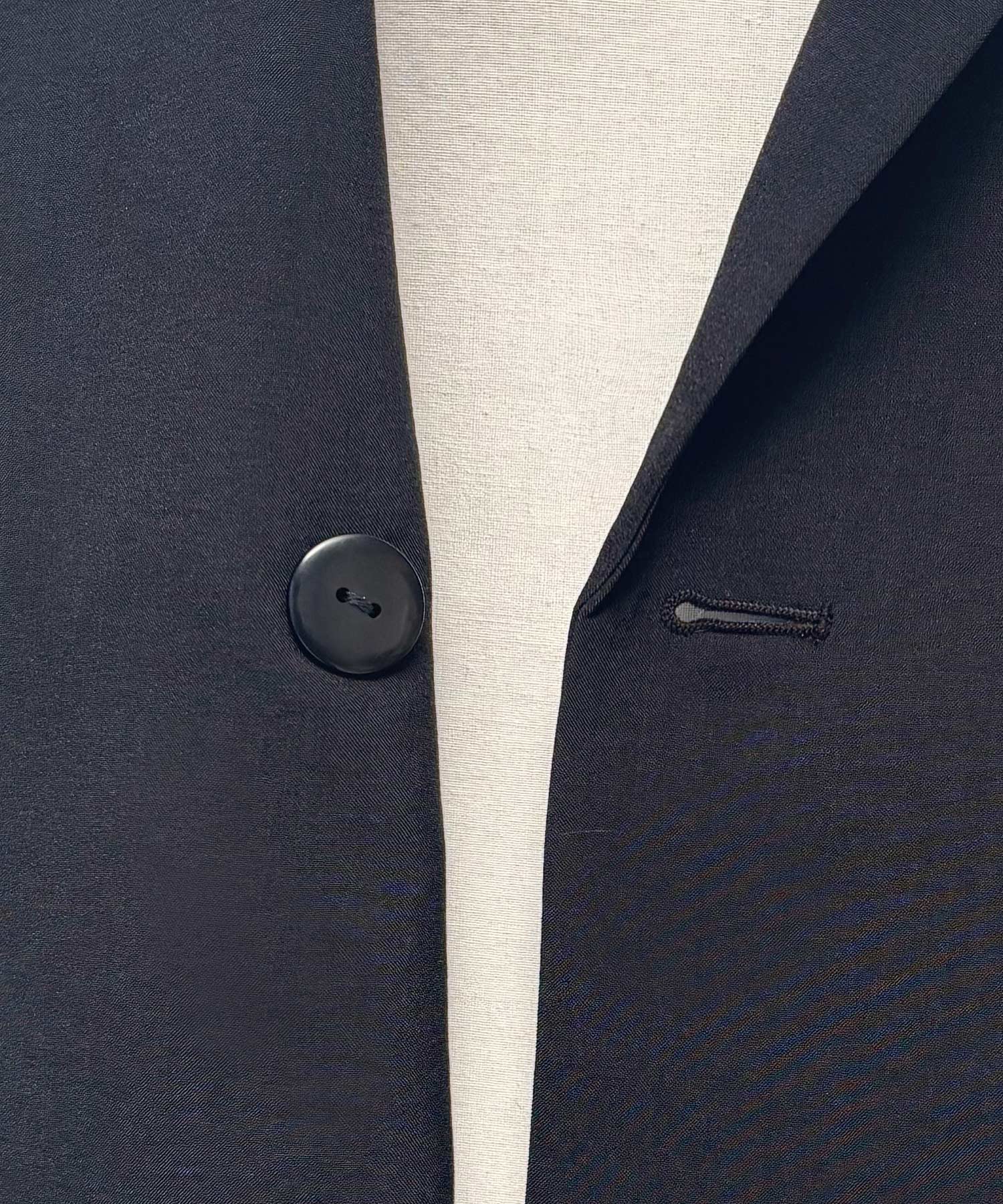 ルイルエブティック RUIRUE BOUTIQUE 選べる袖丈リネンライクテーラードジャケット （半袖/ブラック） 半袖/ブラック