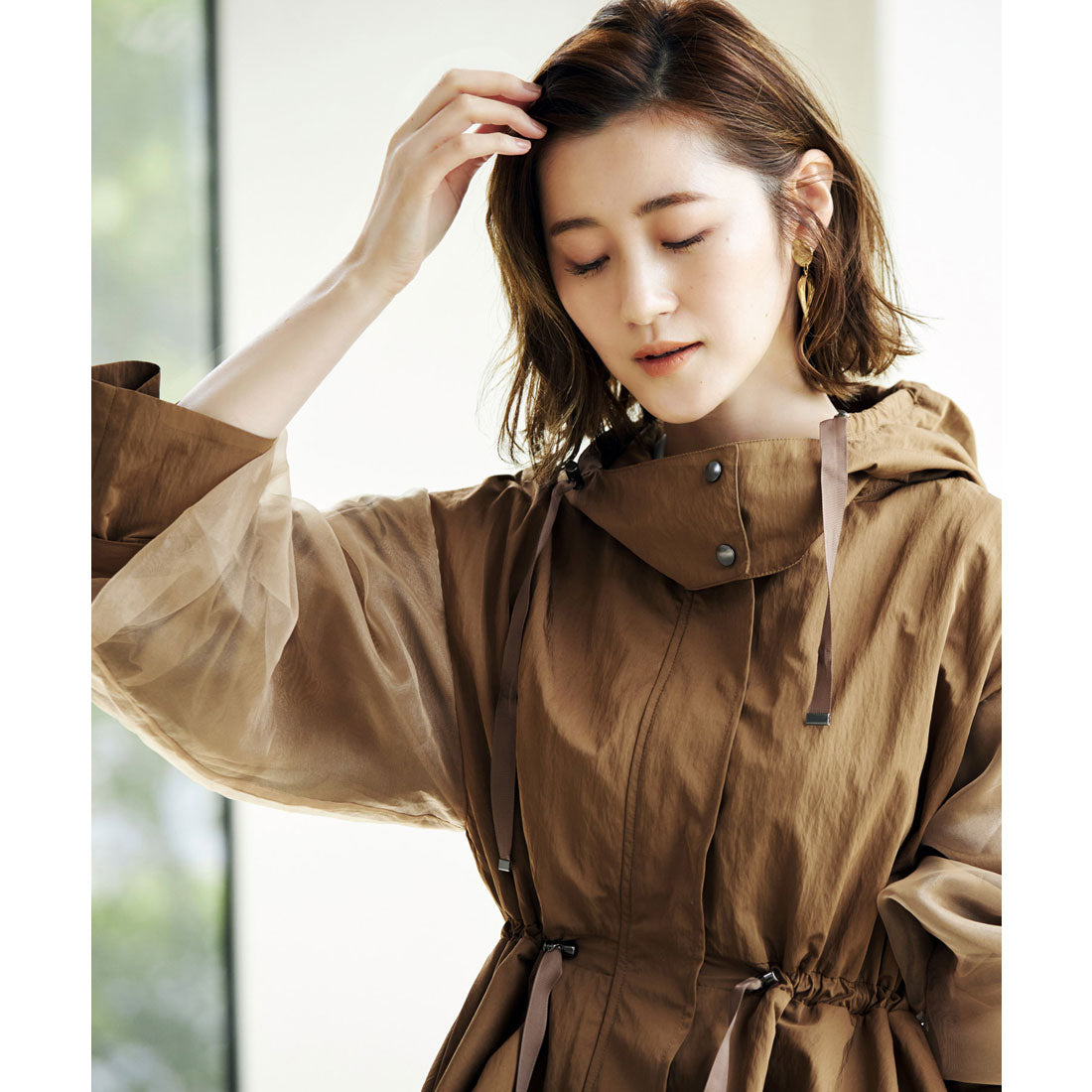 RUIRUE BOUTIQUE】ショートマウンテンパーカー LL