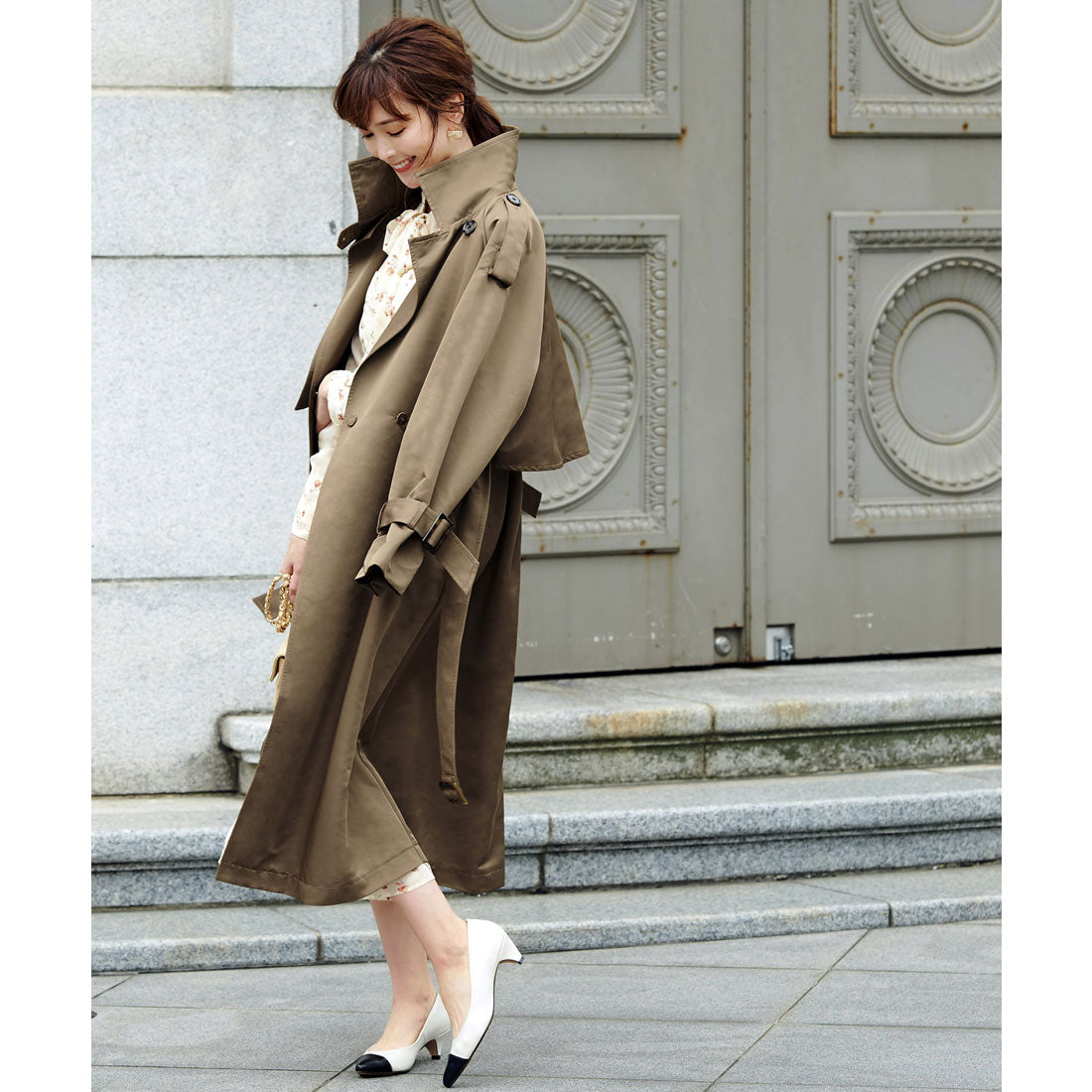 ルイルエブティック RUIRUE BOUTIQUE クールスタイル2wayトレンチコート