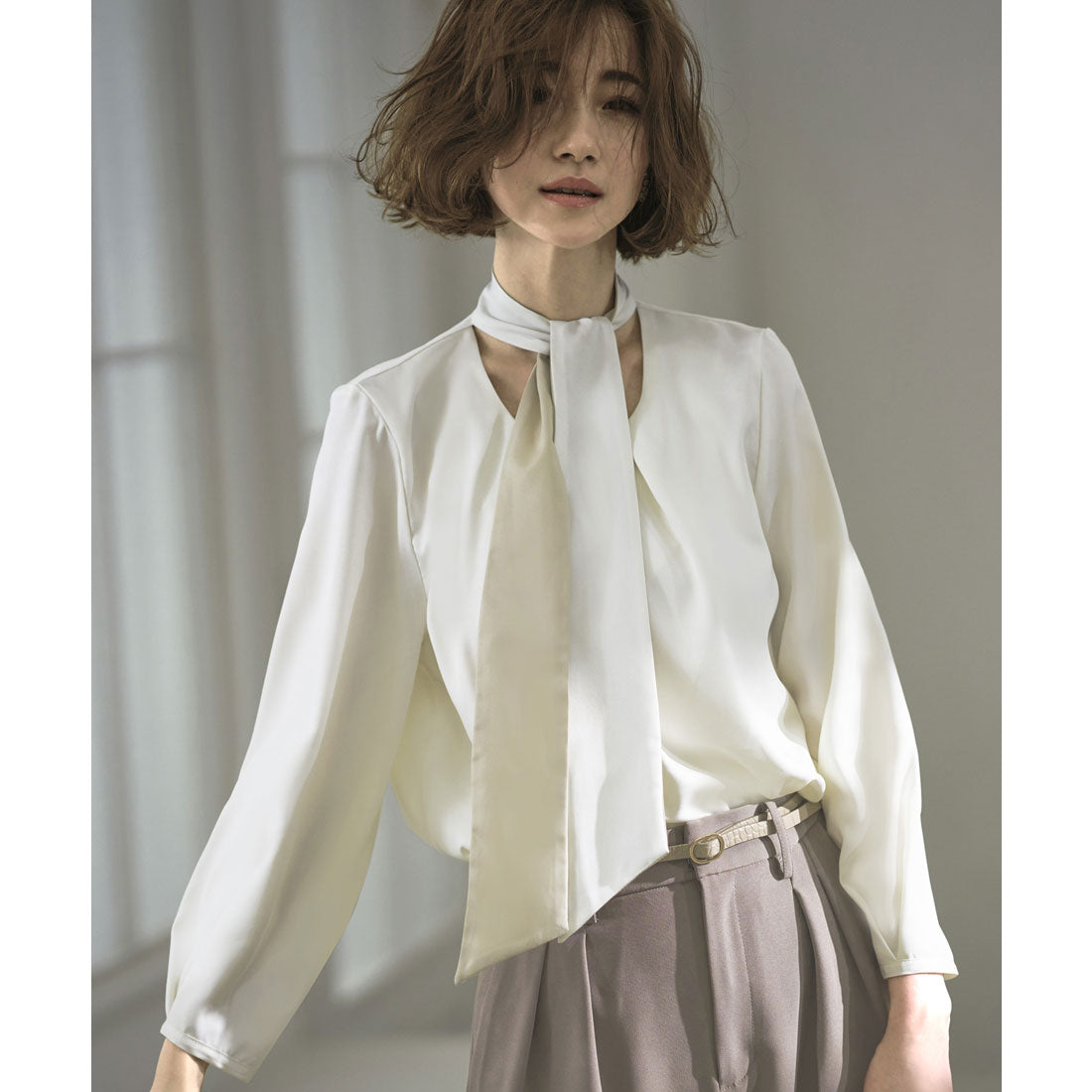 ルイルエブティック RUIRUE BOUTIQUE 【洗える】【3点セット】ノーカラーウエストタックペプラムパンツスーツ 消臭・抗菌 手洗い ウォッシャブル 卒園式 卒業式 入園式 入学式 七五三 スタイリッシュ セットアップ （ベージュ） ベージュ