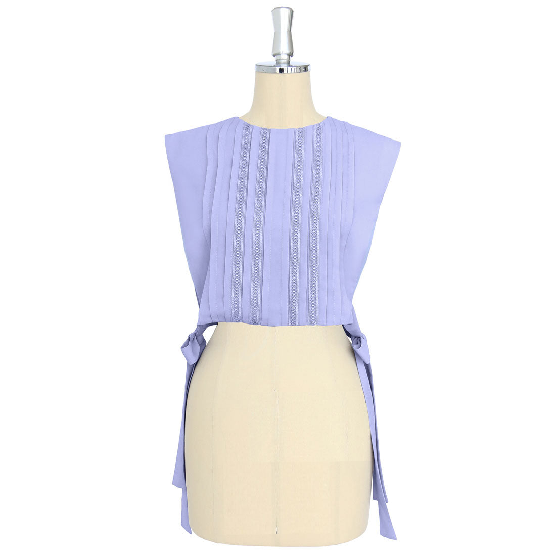 ルイルエブティック RUIRUE BOUTIQUE ジレ付きサイドプリーツワンピース