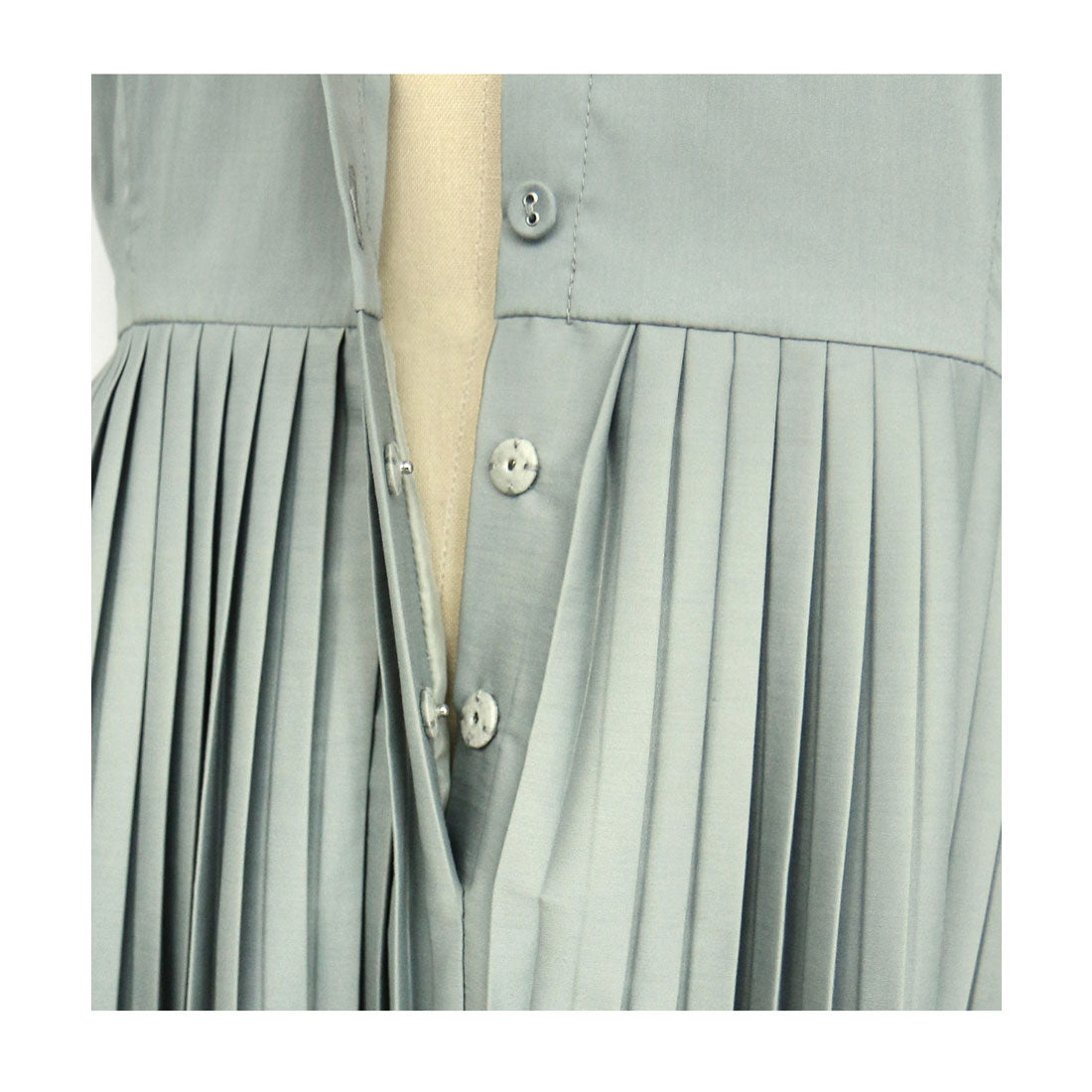 ルイルエブティック RUIRUE BOUTIQUE ビッグカラーティアードプリーツワンピース