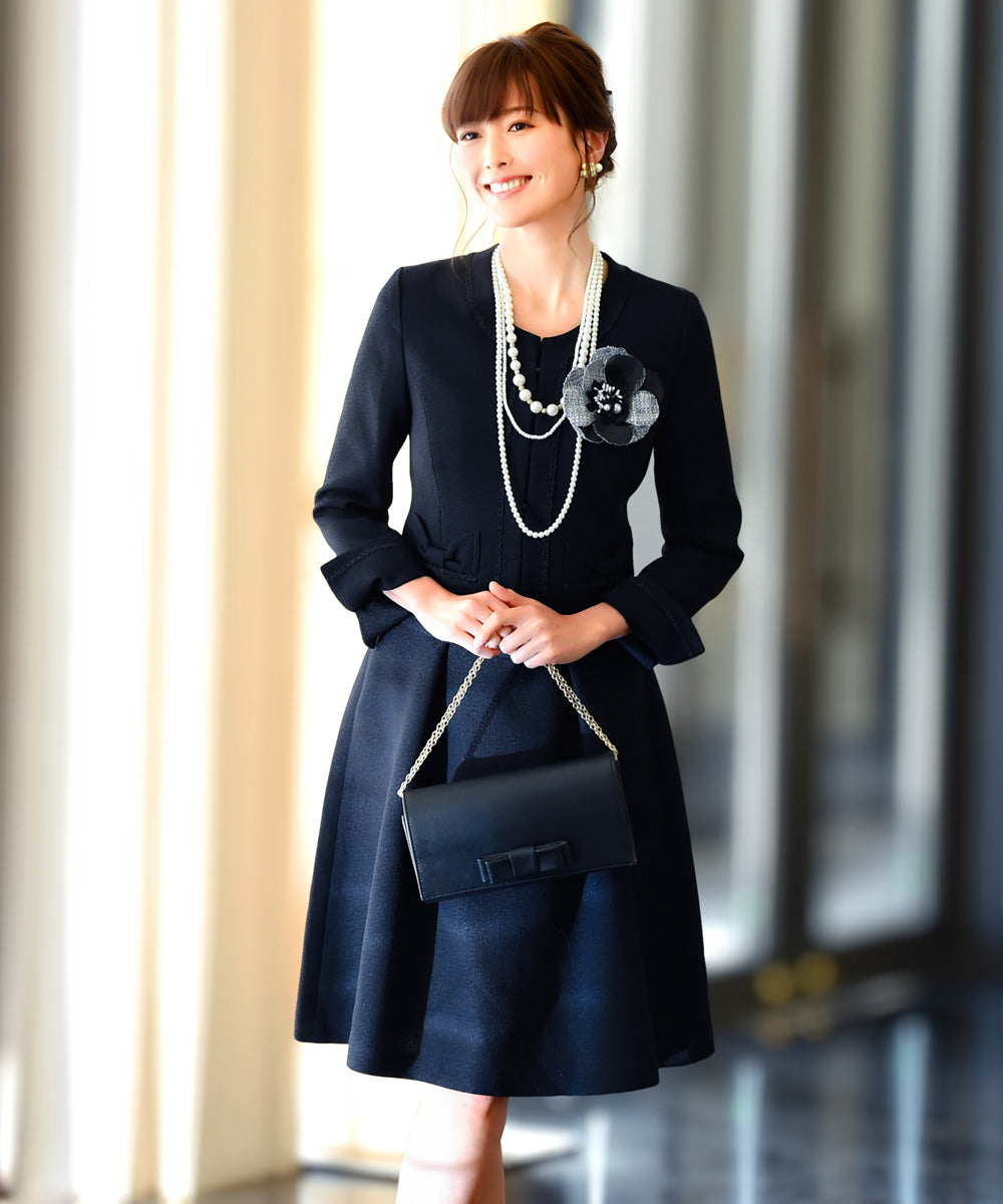 ルイルエブティック RUIRUE BOUTIQUE 着回し美人なアンサンブルスーツ,ダークネイビー