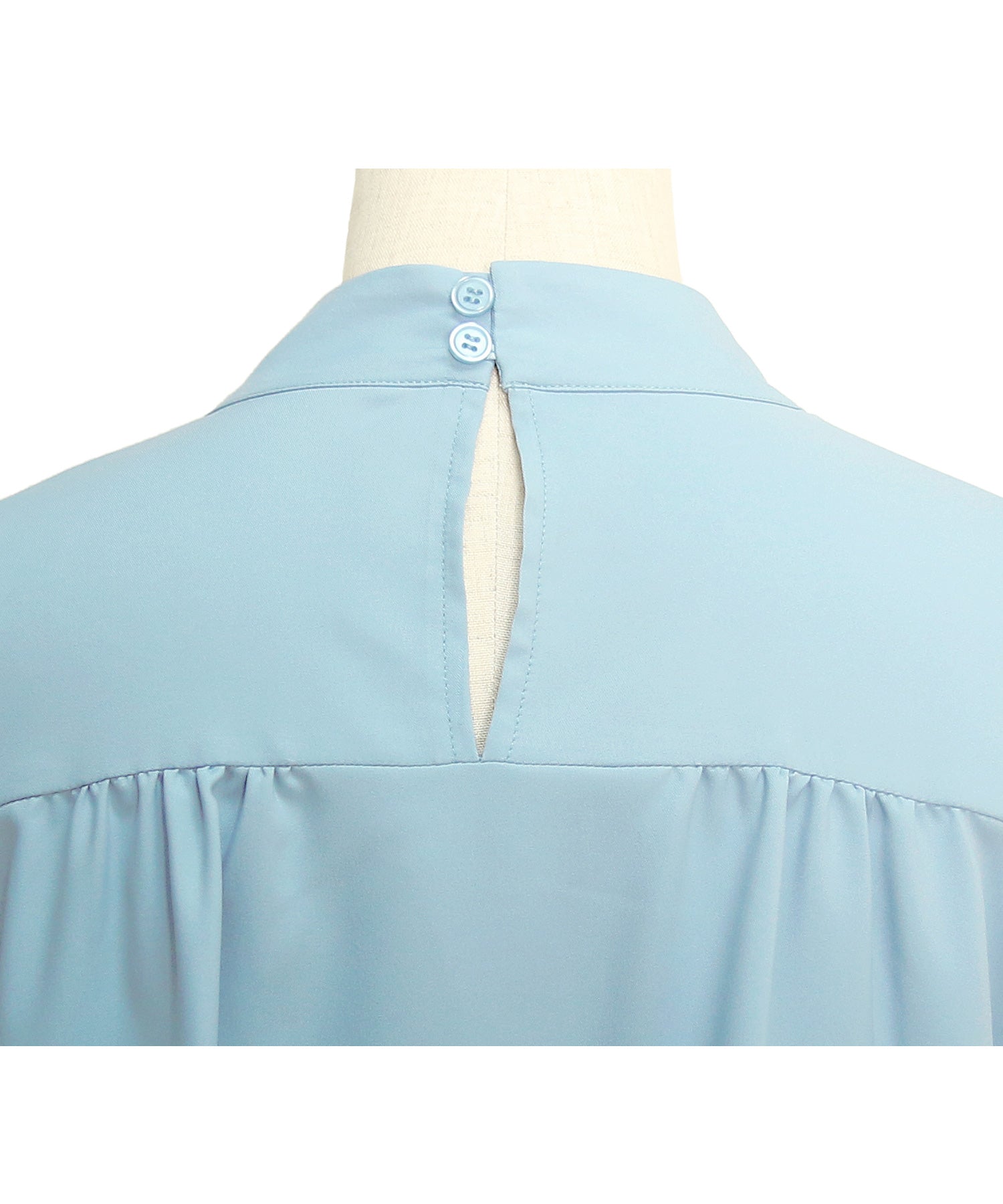 ルイルエブティック RUIRUE BOUTIQUE 洗える ｜ 長袖ボウタイリボンブラウス ｜ 長袖 トップス 体型カバー オフィスカジュアル 通勤服 華やか ボウタイ リボン ブラウス （ネイビー） ネイビー