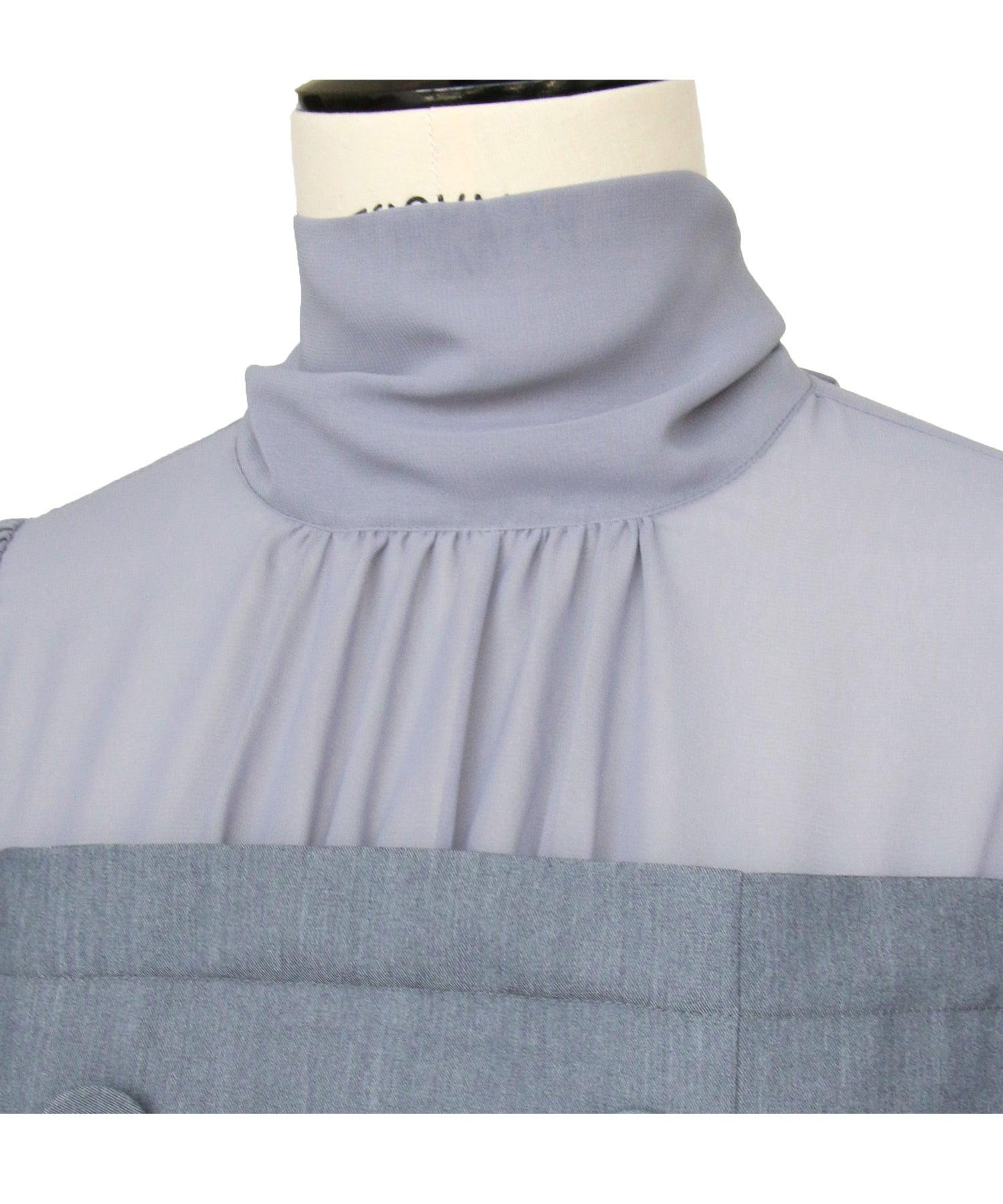 ルイルエブティック RUIRUE BOUTIQUE ハイネックリボンマーメイドワンピース