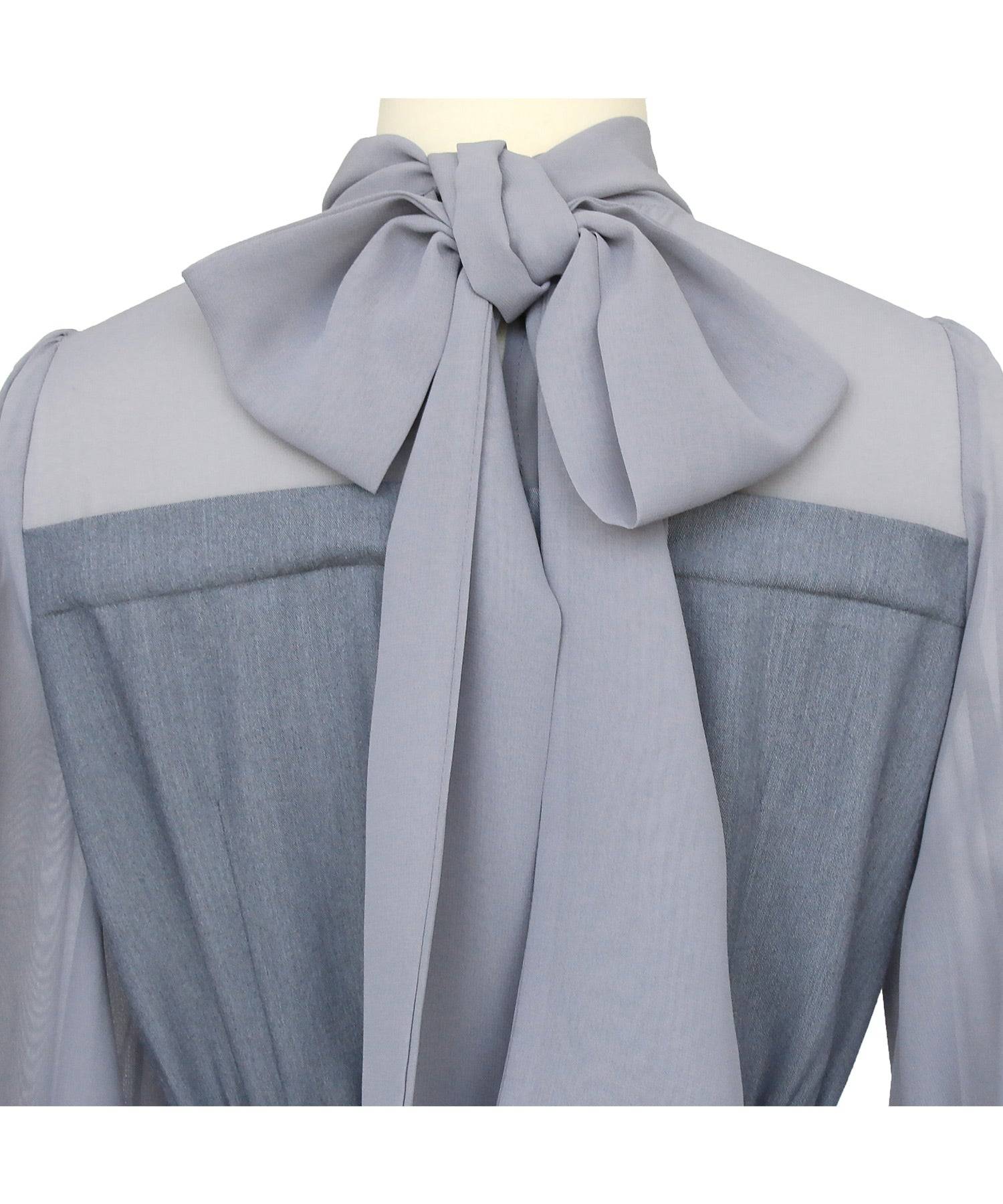 ルイルエブティック RUIRUE BOUTIQUE ハイネックリボンマーメイドワンピース