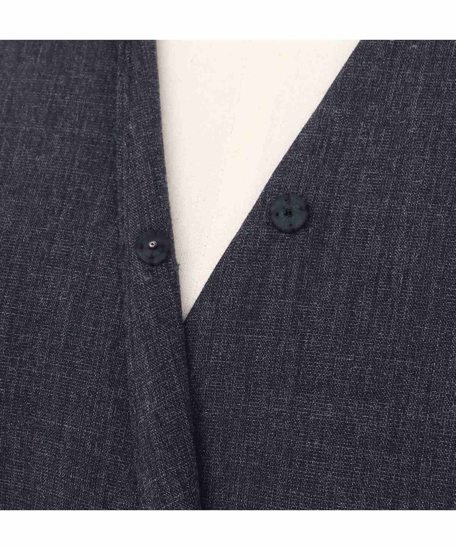 ルイルエブティック RUIRUE BOUTIQUE カシュクールフレンチワンピース （ベージュ） ベージュ