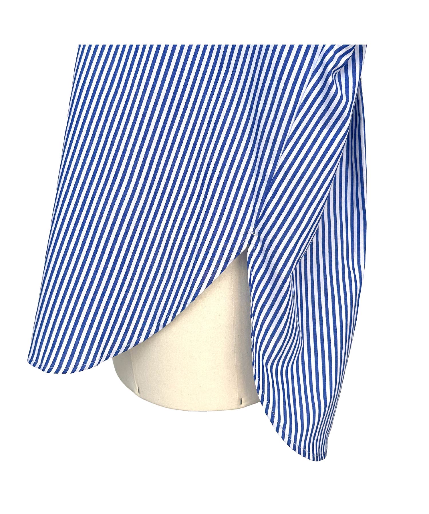 ルイルエブティック RUIRUE BOUTIQUE ストライプオーバーサイズ長袖シャツ （オフ×ブラック） オフ×ブラック