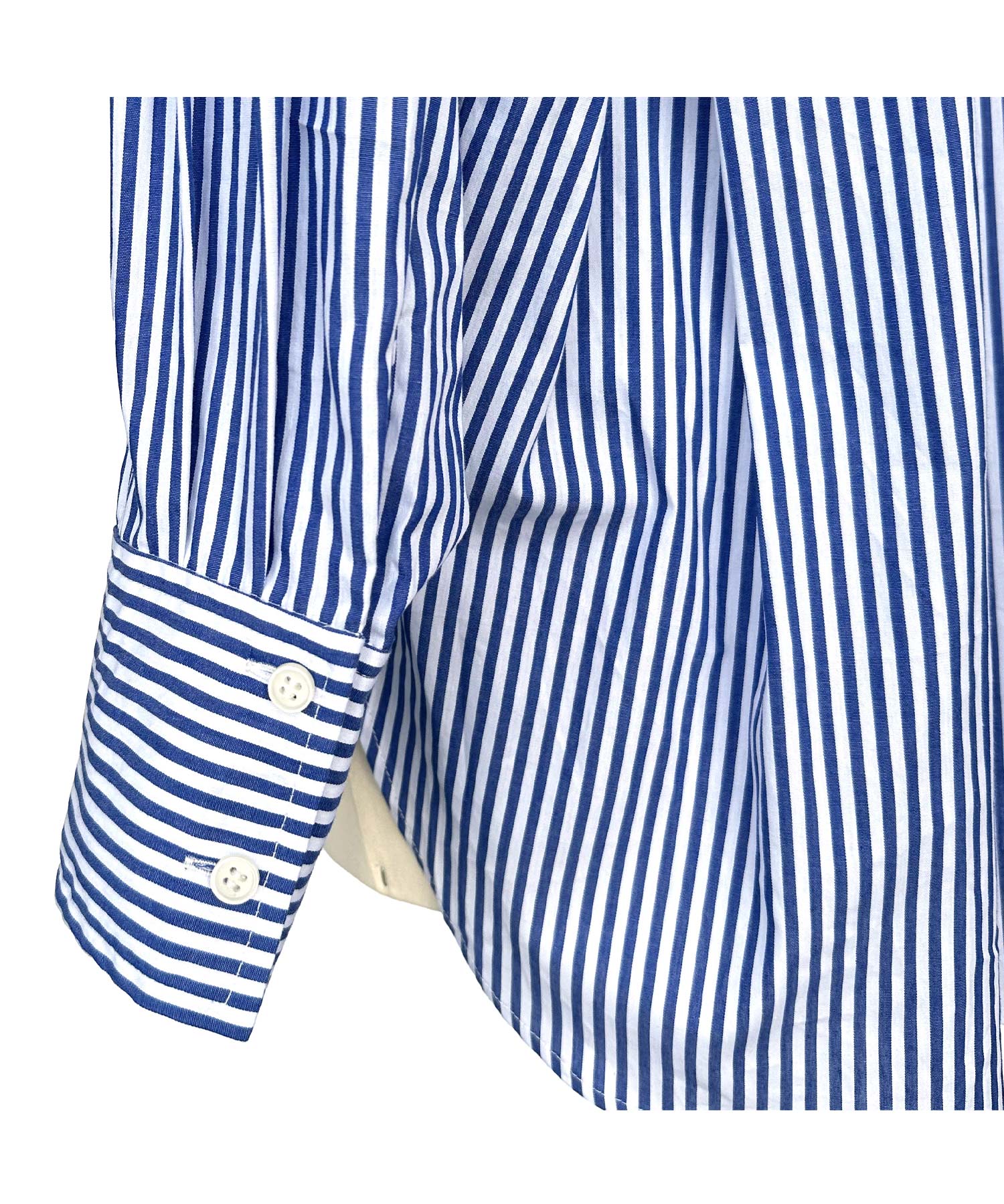 ルイルエブティック RUIRUE BOUTIQUE ストライプオーバーサイズ長袖シャツ （オフ×ブラック） オフ×ブラック