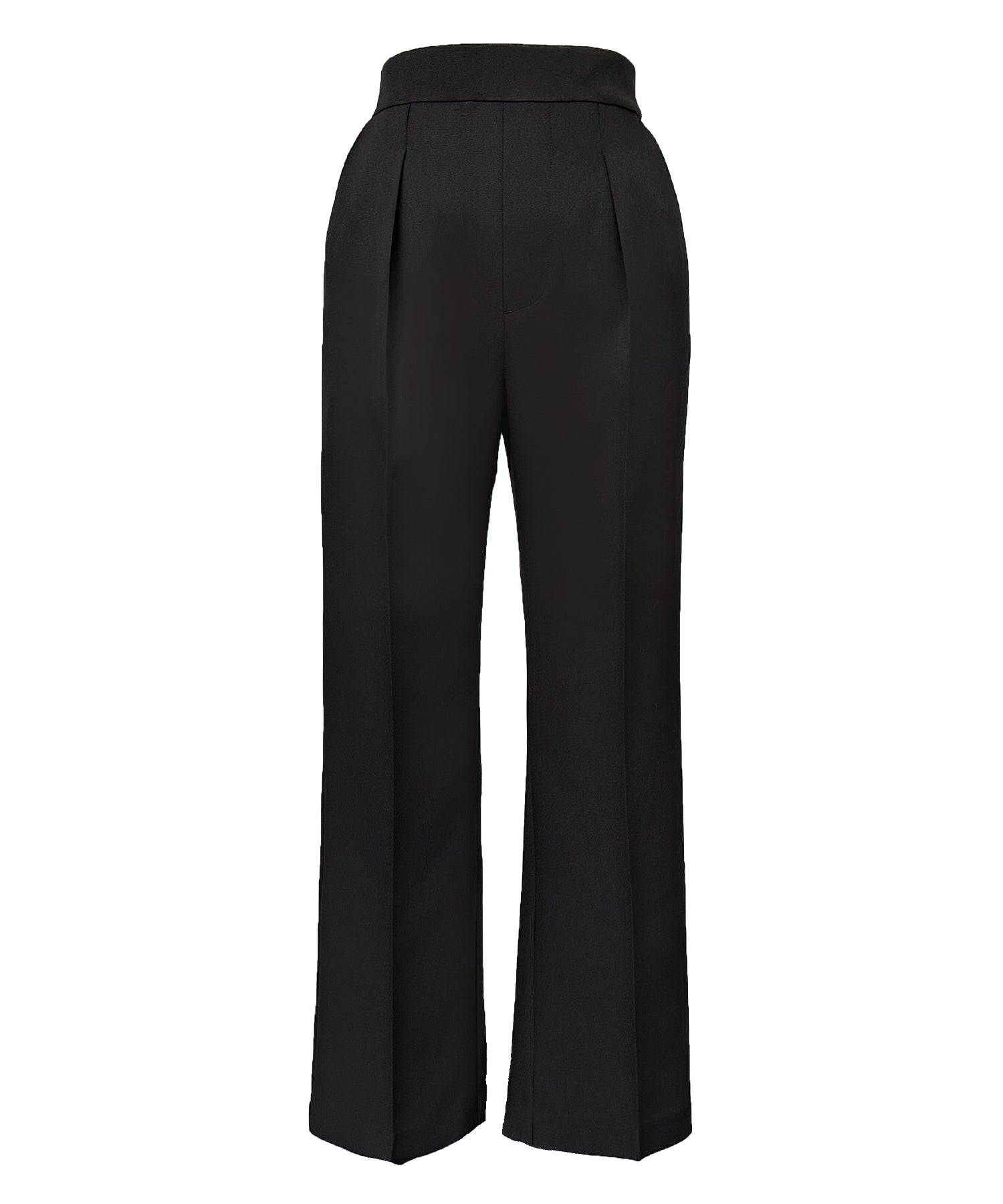 ルイルエブティック RUIRUE BOUTIQUE 【オケージョン対応】ツイードバックテールプルオーバー＆セミフレアパンツセットアップ セレモニー お呼ばれ （ブラック） ブラック