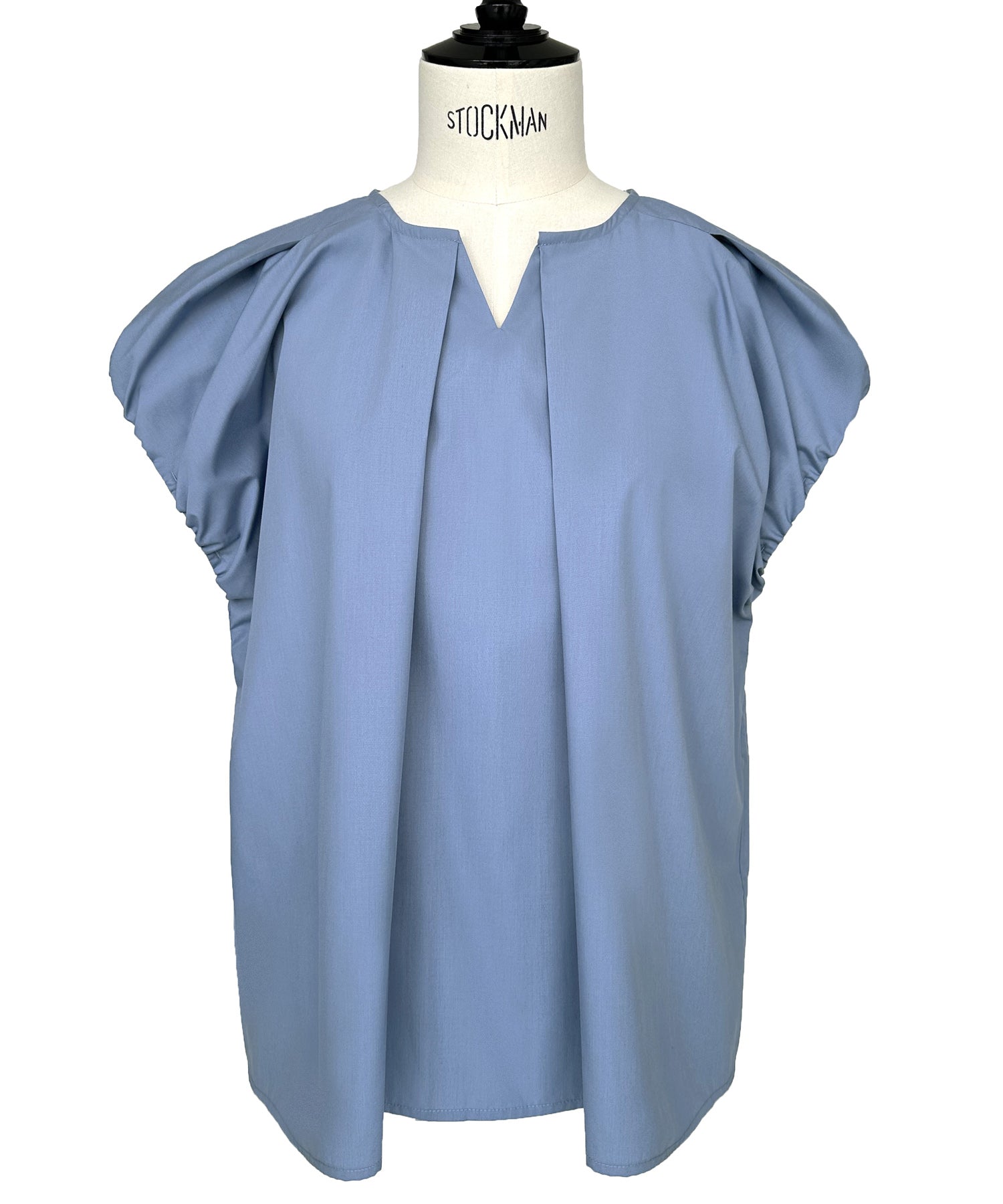 ルイルエブティック RUIRUE BOUTIQUE ショルダータック・フレンチスリーブブラウス （ペールイエロー） ペールイエロー