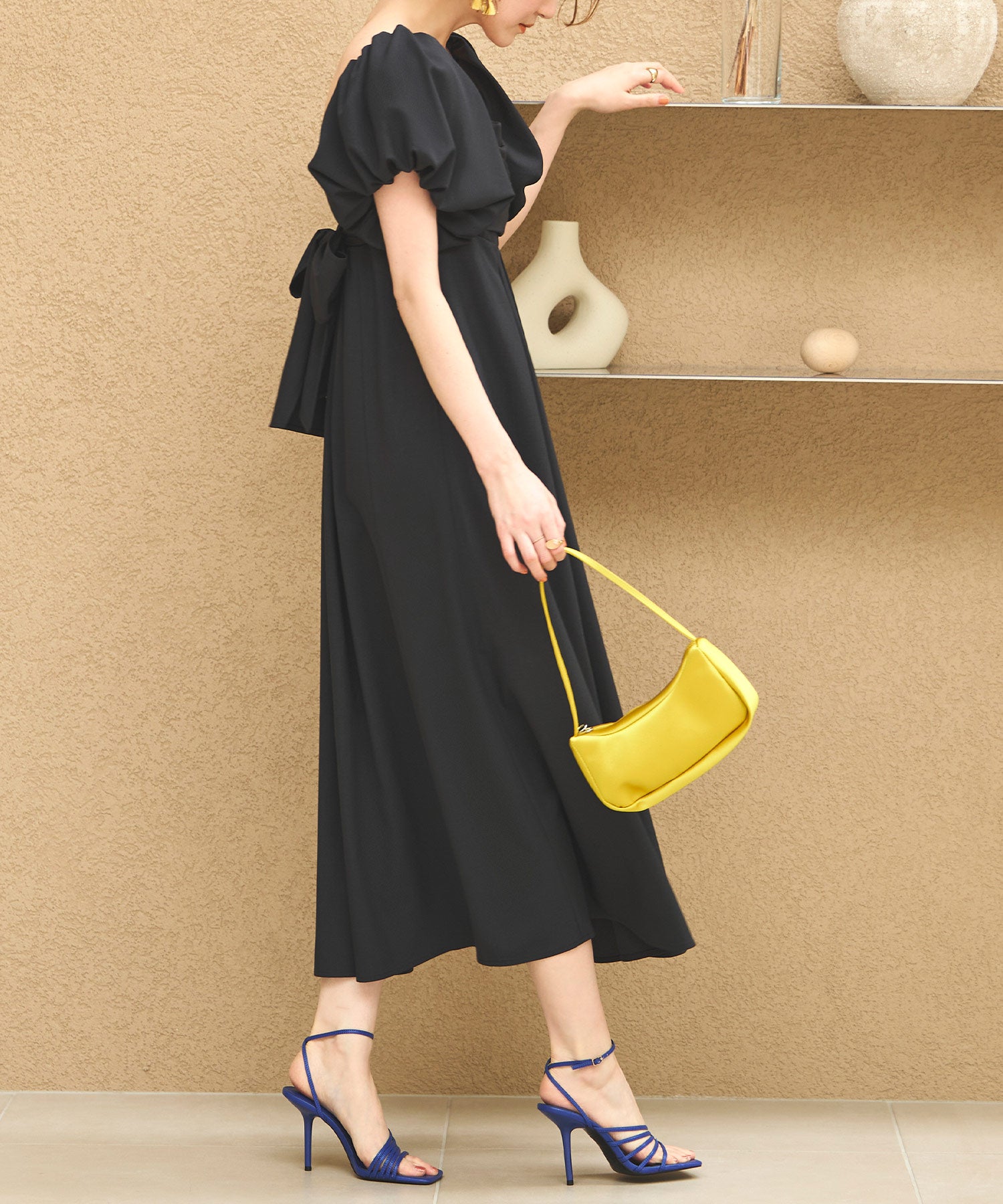 ルイルエブティック RUIRUE BOUTIQUE 3WAYスリーブ＆フレアワンピースセット