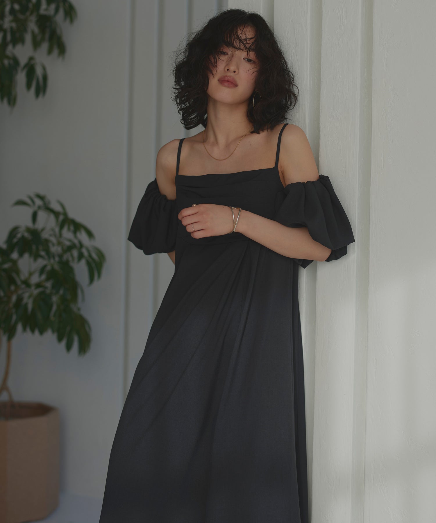 ルイルエブティック RUIRUE BOUTIQUE 3WAYスリーブ＆フレアワンピースセット