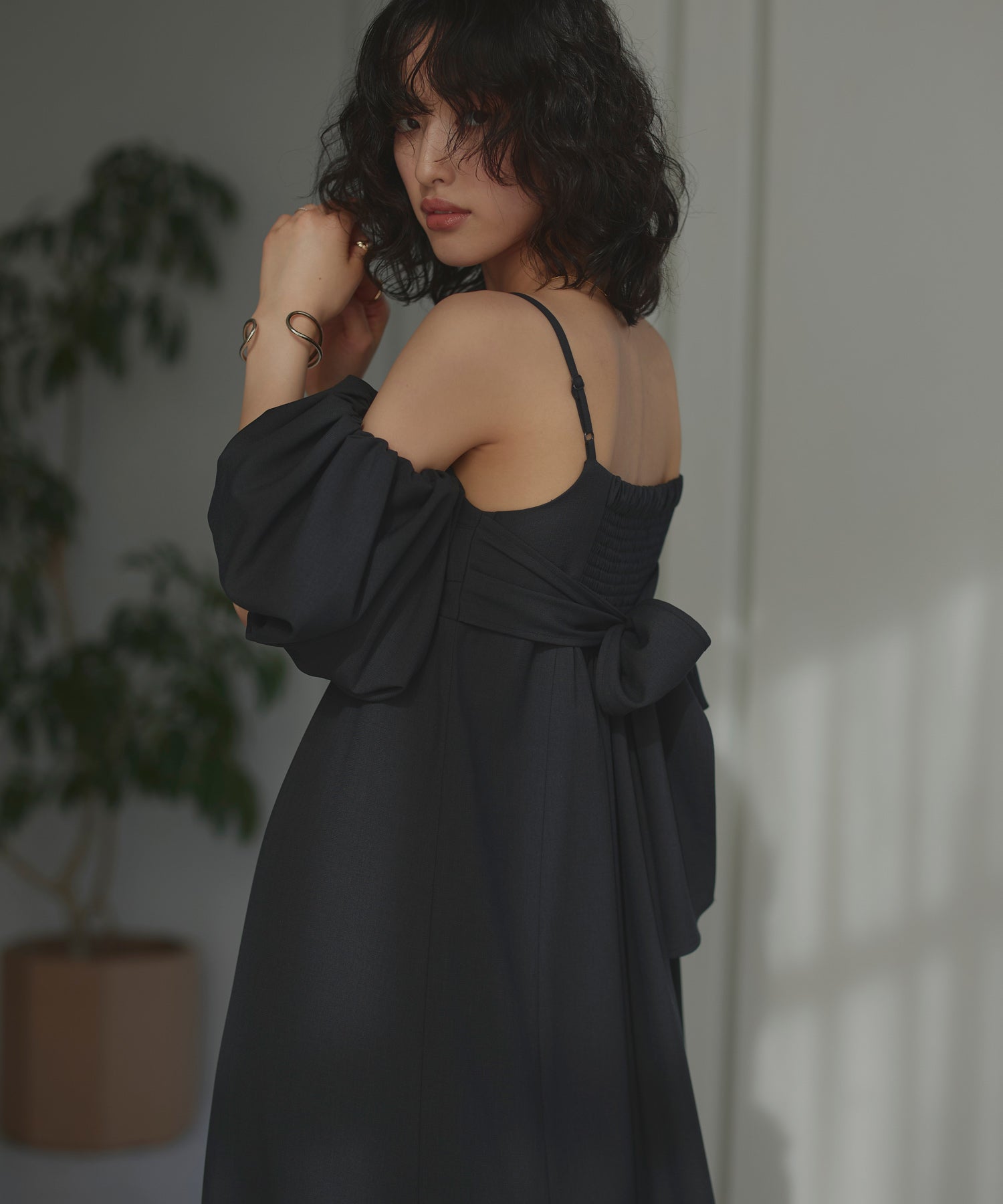 ルイルエブティック RUIRUE BOUTIQUE 3WAYスリーブ＆フレアワンピースセット