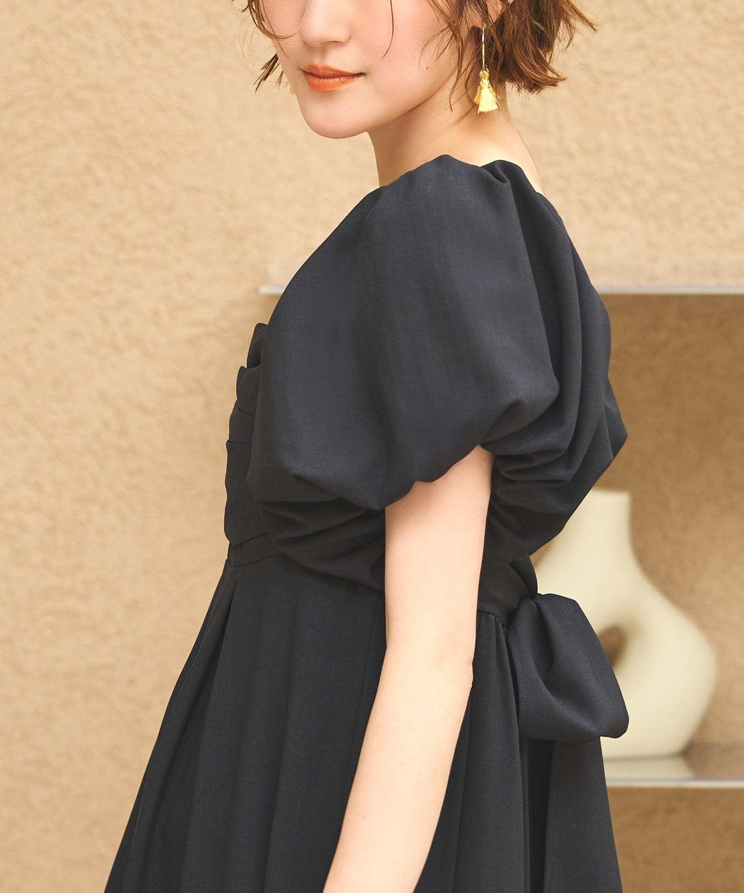 ルイルエブティック RUIRUE BOUTIQUE 3WAYスリーブ＆フレアワンピースセット