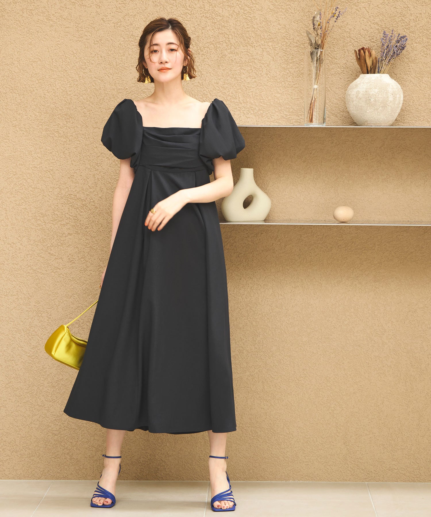 ルイルエブティック RUIRUE BOUTIQUE 3WAYスリーブ＆フレアワンピースセット