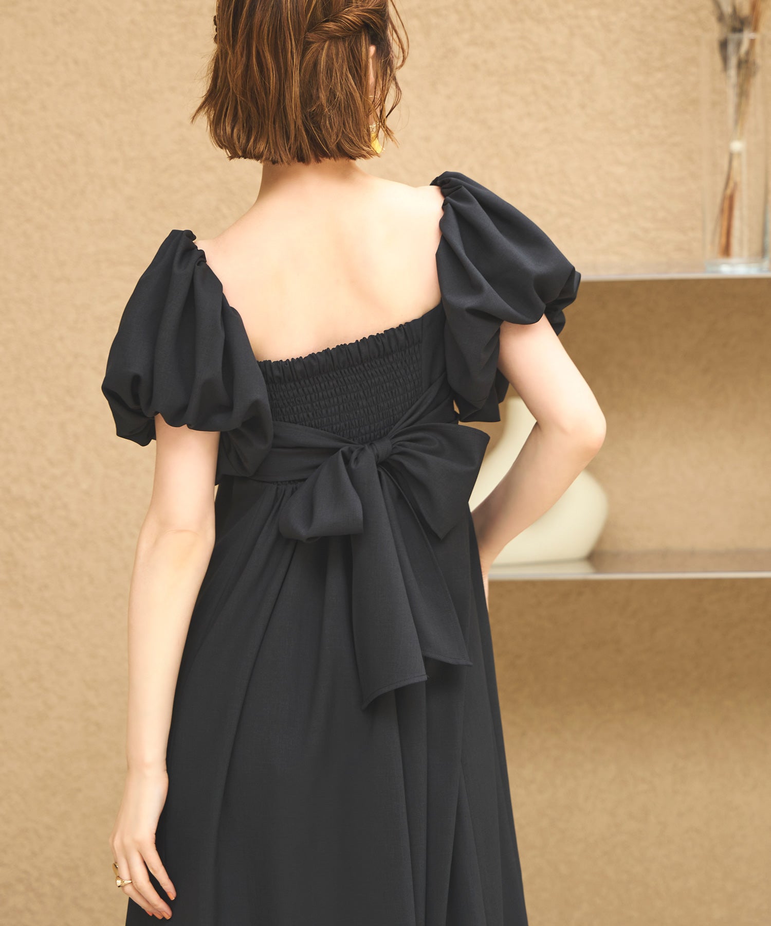 ルイルエブティック RUIRUE BOUTIQUE 3WAYスリーブ＆フレアワンピースセット