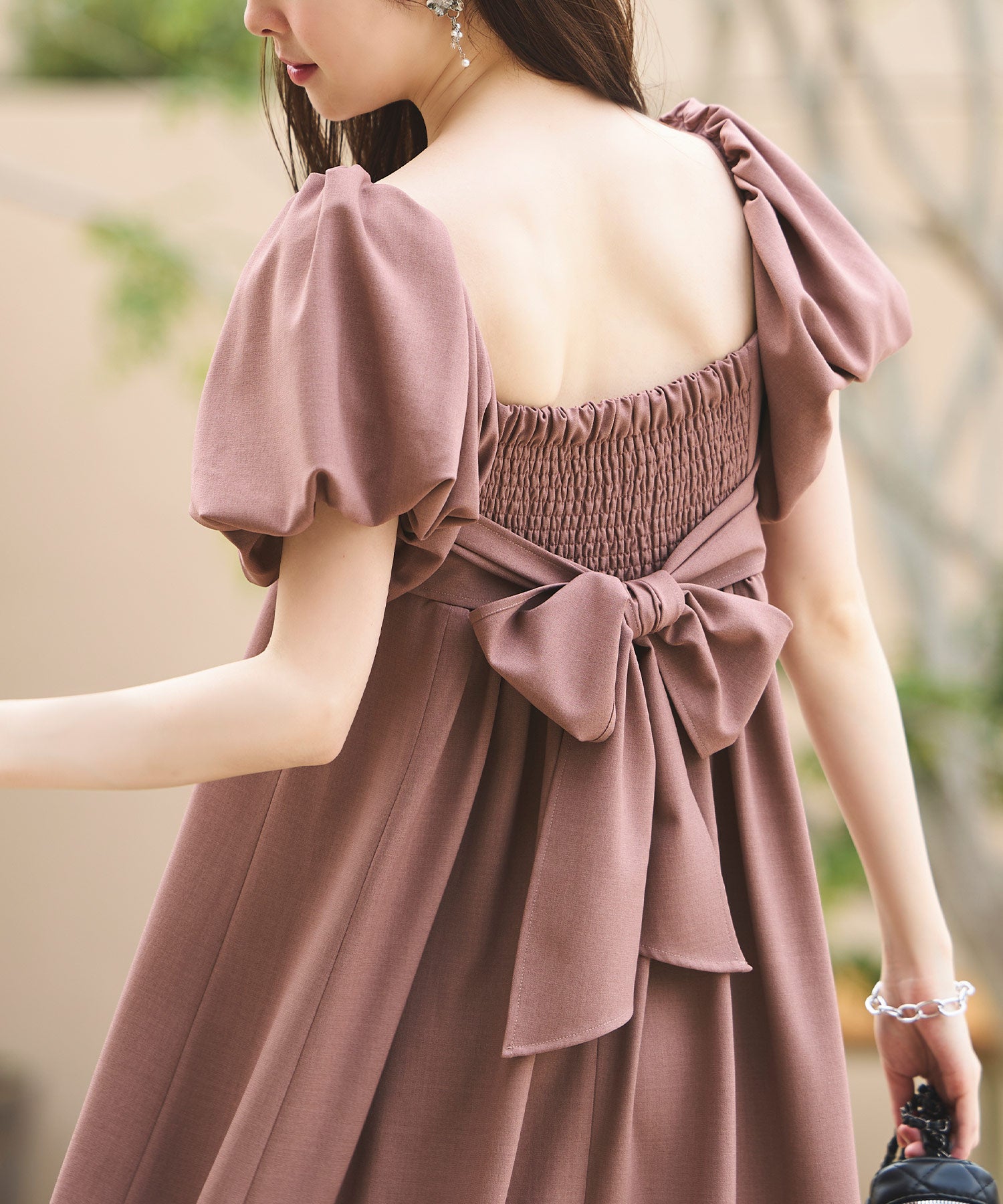 ルイルエブティック RUIRUE BOUTIQUE 3WAYスリーブ＆フレアワンピースセット