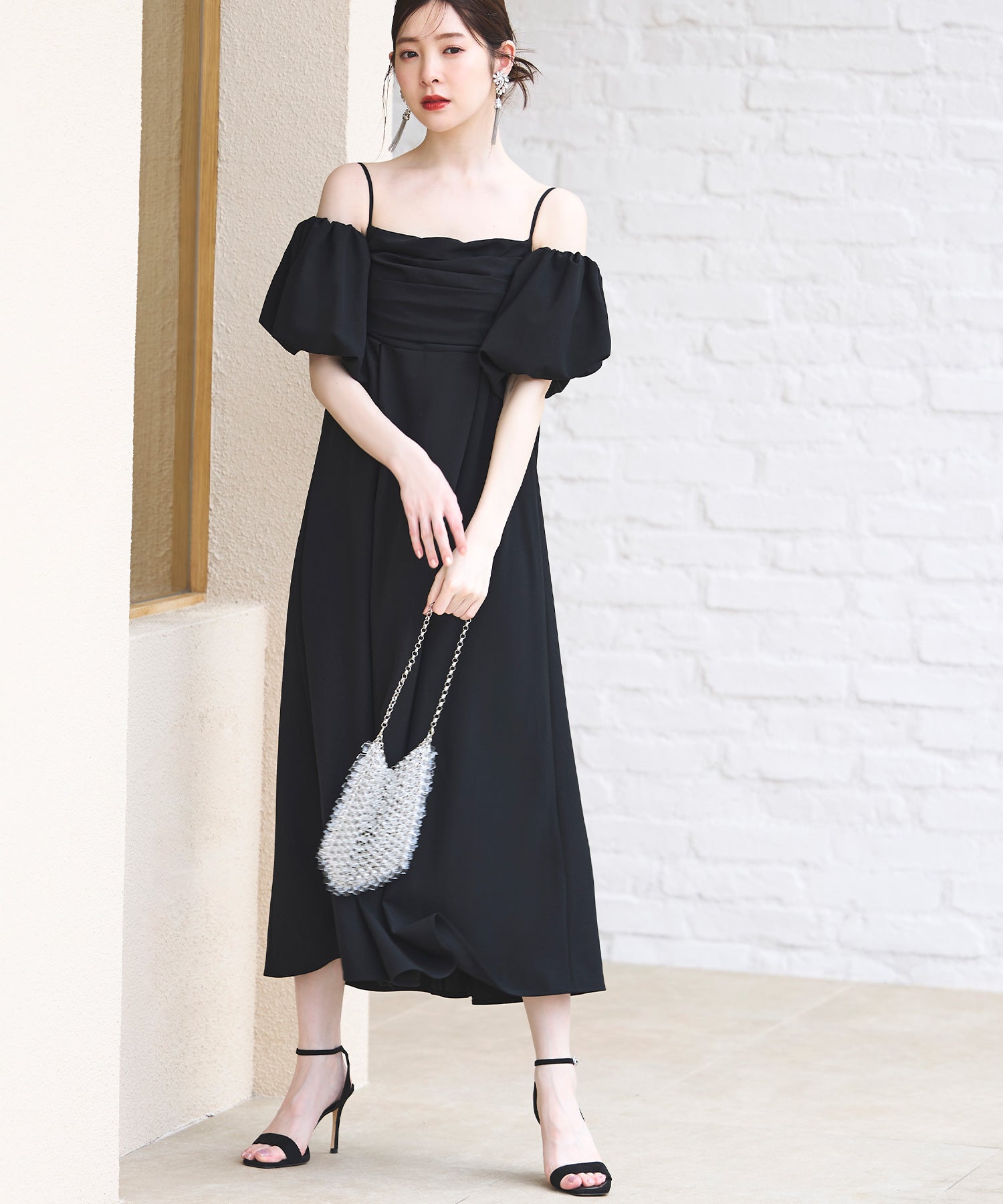 ルイルエブティック RUIRUE BOUTIQUE 3WAYスリーブ＆フレアワンピースセット