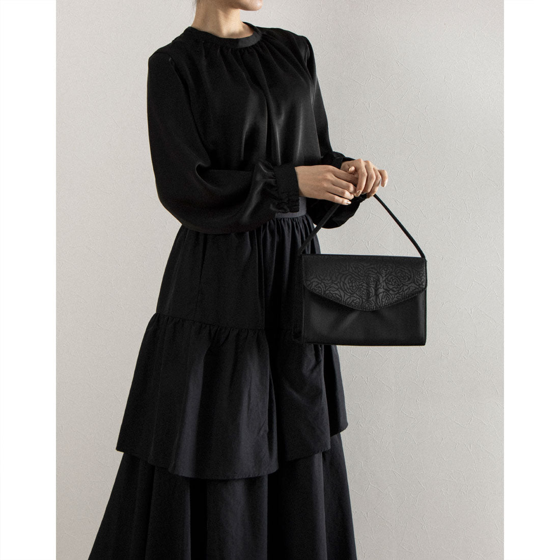 Ryoko Kikuchi Jacquard Formal Bag