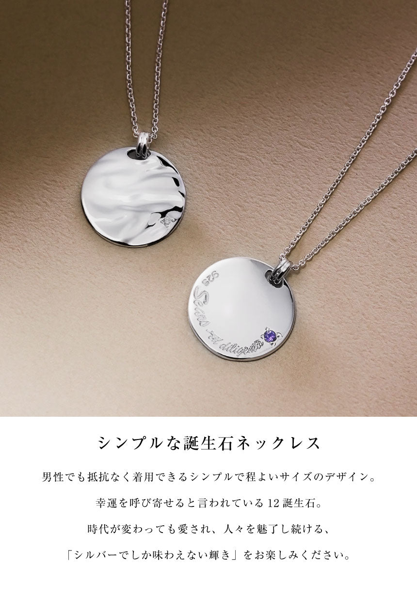 シアーズ Sears 選べる誕生石12色 ネックレス メンズ 10月 誕生石 テディベア 付 彼氏 誕生日プレゼント 男性 シルバー （10月ピンクトルマリン） 10月ピンクトルマリン