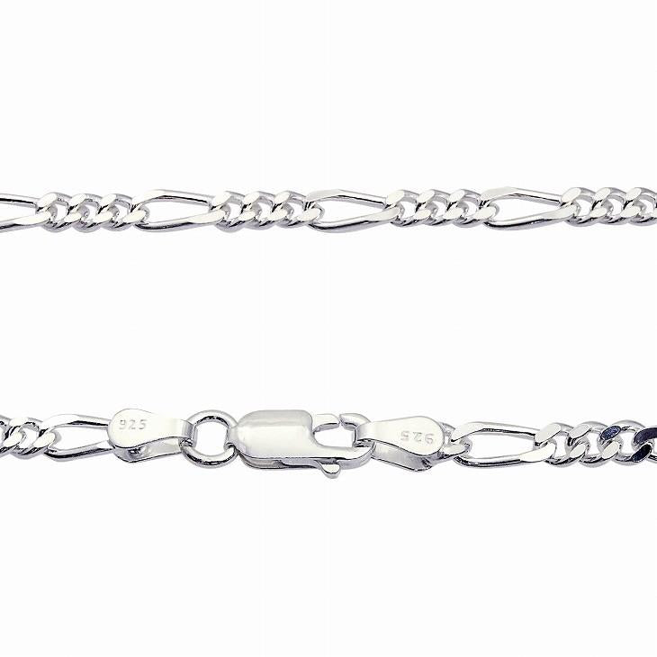 シアーズ Sears シルバー925 SILVER 925 フィガロ2面チェーン 幅 3.4mm 長さ 40cm （シルバー） シルバー