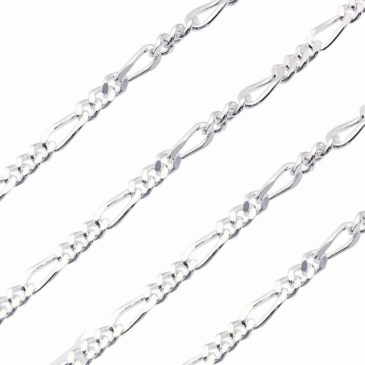 シアーズ Sears シルバー925 SILVER 925 フィガロ2面チェーン 幅 3.4mm 長さ 40cm （シルバー） シルバー