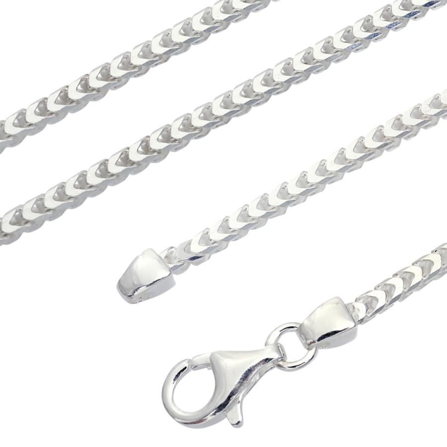 シアーズ Sears フランコ チェーン ネックレス シルバー sv 925 幅 2.6mm 長さ 50cm （シルバー） シルバー
