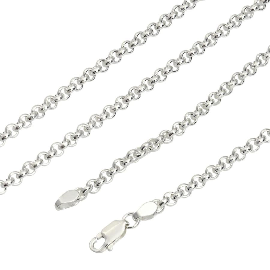 シアーズ Sears ロール チェーン ネックレス シルバー sv 925 幅 3.3mm 60cm （シルバー） シルバー