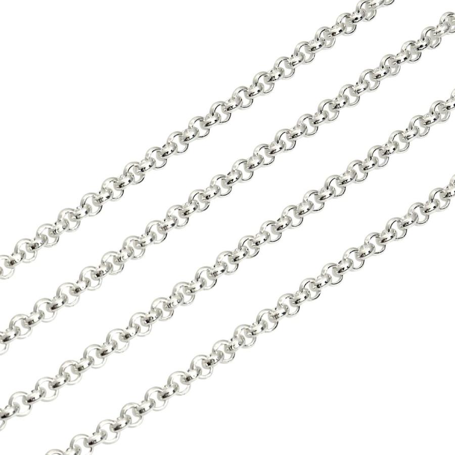 シアーズ Sears ロール チェーン ネックレス シルバー sv 925 幅 3.3mm 50cm （シルバー） シルバー