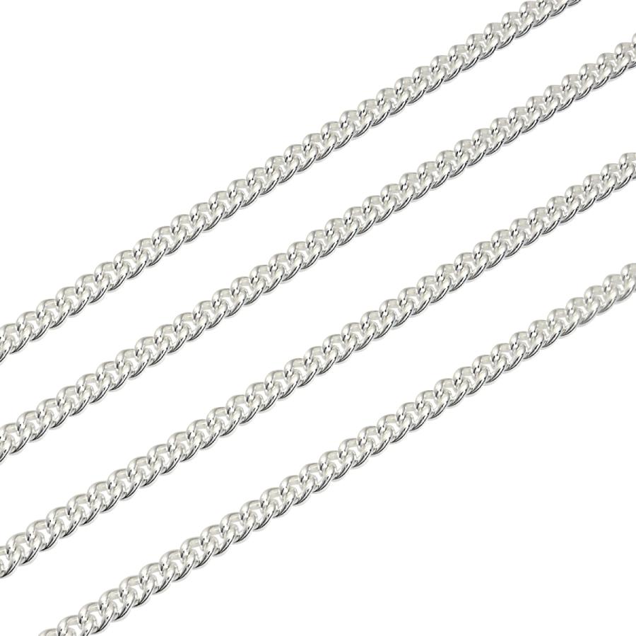 シアーズ Sears 喜平 カット無し チェーン ネックレス シルバー sv 925 幅 4.4mm 45cm （シルバー） シルバー