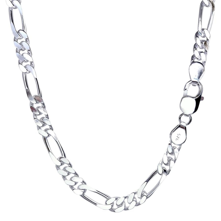 シアーズ Sears フィガロ チェーン ネックレス シルバー sv 925 幅 6.5mm 長さ 45cm （シルバー） シルバー