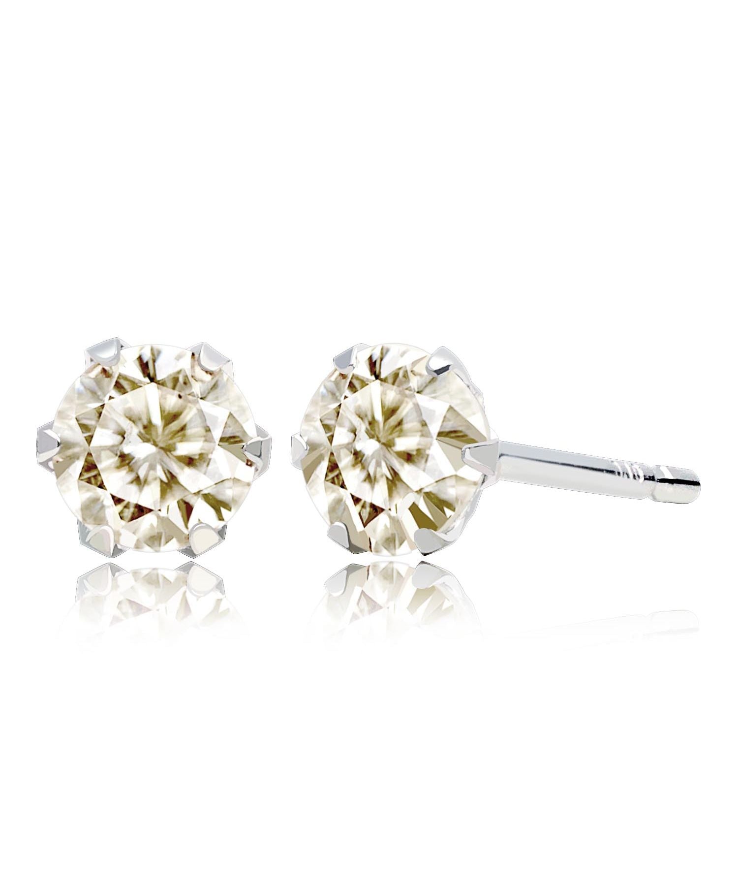 シアーズ Sears シアーズ ピアス レディース 一粒ダイヤモンド 計 0.2ct K10 WG/PG/YG （ホワイトゴールド） ホワイトゴールド