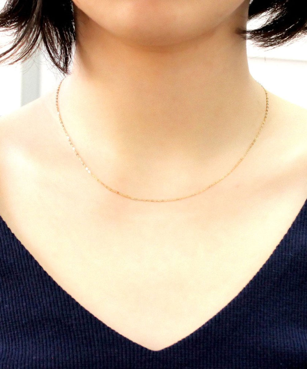 シアーズ Sears シアーズ ネックレス チェーン K18 18金 ゴールドチェーン フラット あずきチェーン （ゴールド） ゴールド