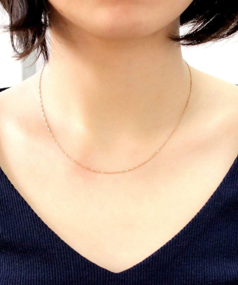 シアーズ Sears シアーズ ネックレス チェーン K10PG 10金 ピンクゴールドチェーン ダブル スクリューチェーン （ピンクゴールド） ピンクゴールド
