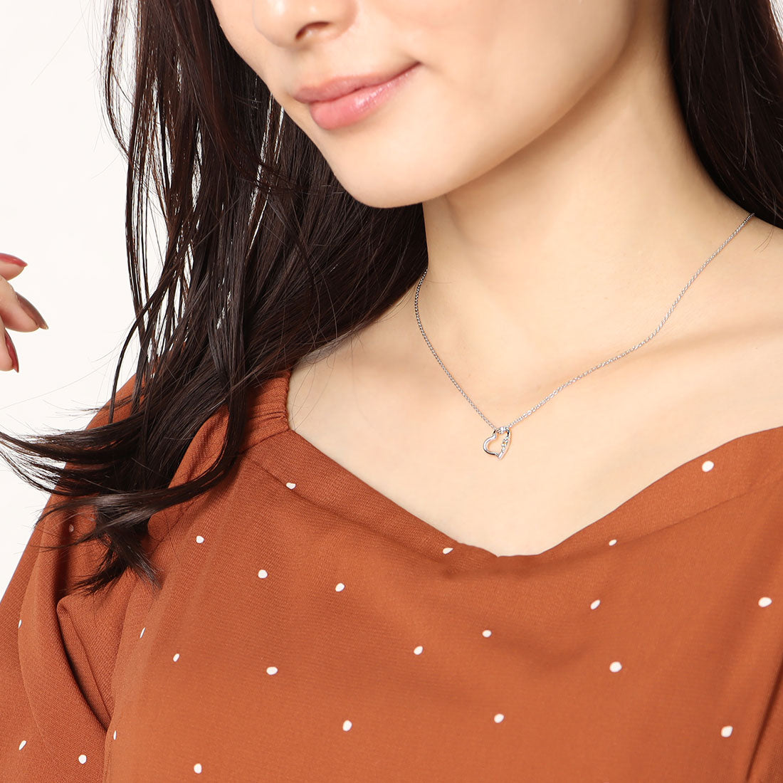 シアーズ Sears 天然ダイヤ ハート ネックレス レディース テディベア ぬいぐるみセット 8月 ペリドット ブラウンベア 1491-tdt-01-b8 テディベア：ブラウン/8月ペリドット