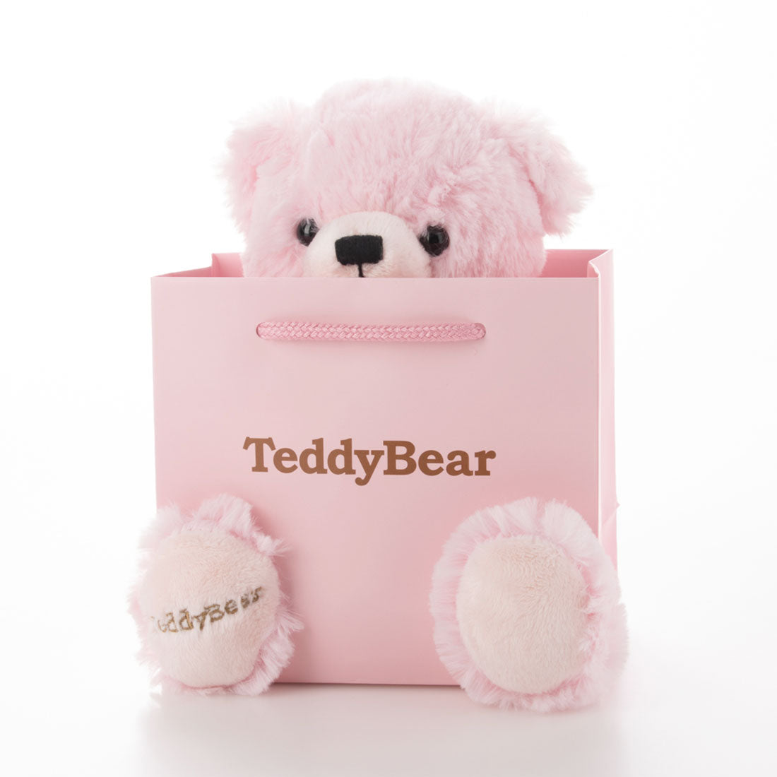 シアーズ Sears 天然ダイヤ ハート ネックレス レディース テディベア ぬいぐるみセット 4月 ダイヤモンド ピンクベア 1491-tdt-01-p4 テディベア：ピンク/4月ダイヤモンド
