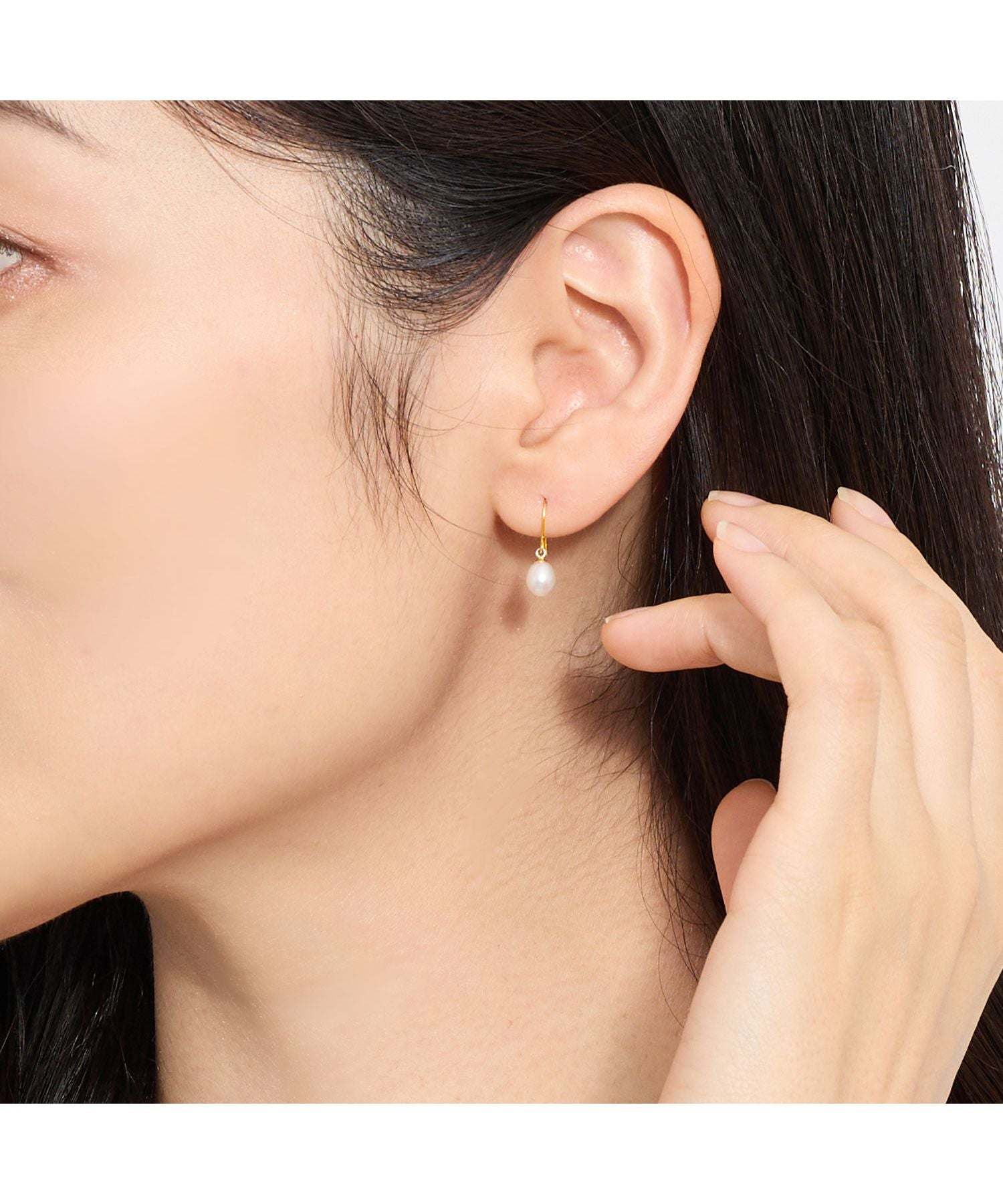 シアーズ Sears ピアス レディース K10  スタッドピアス 淡水パール 10金  スタッド ゴールド 淡水パール シアーズ(sears) 女性 誕生日プレゼント （イエローゴールド） イエローゴールド