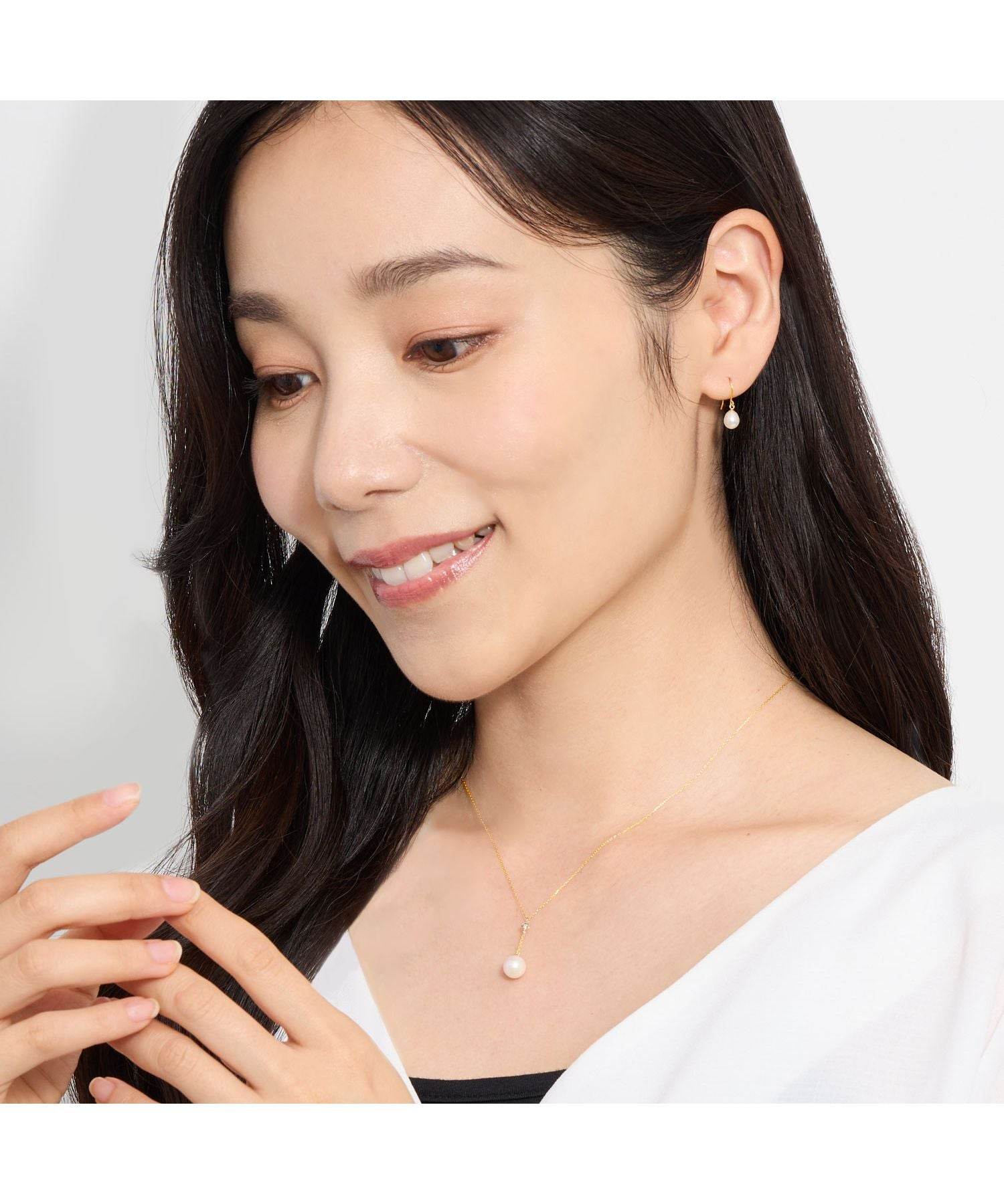 シアーズ Sears ピアス レディース K10  スタッドピアス 淡水パール 10金  スタッド ゴールド 淡水パール シアーズ(sears) 女性 誕生日プレゼント （イエローゴールド） イエローゴールド
