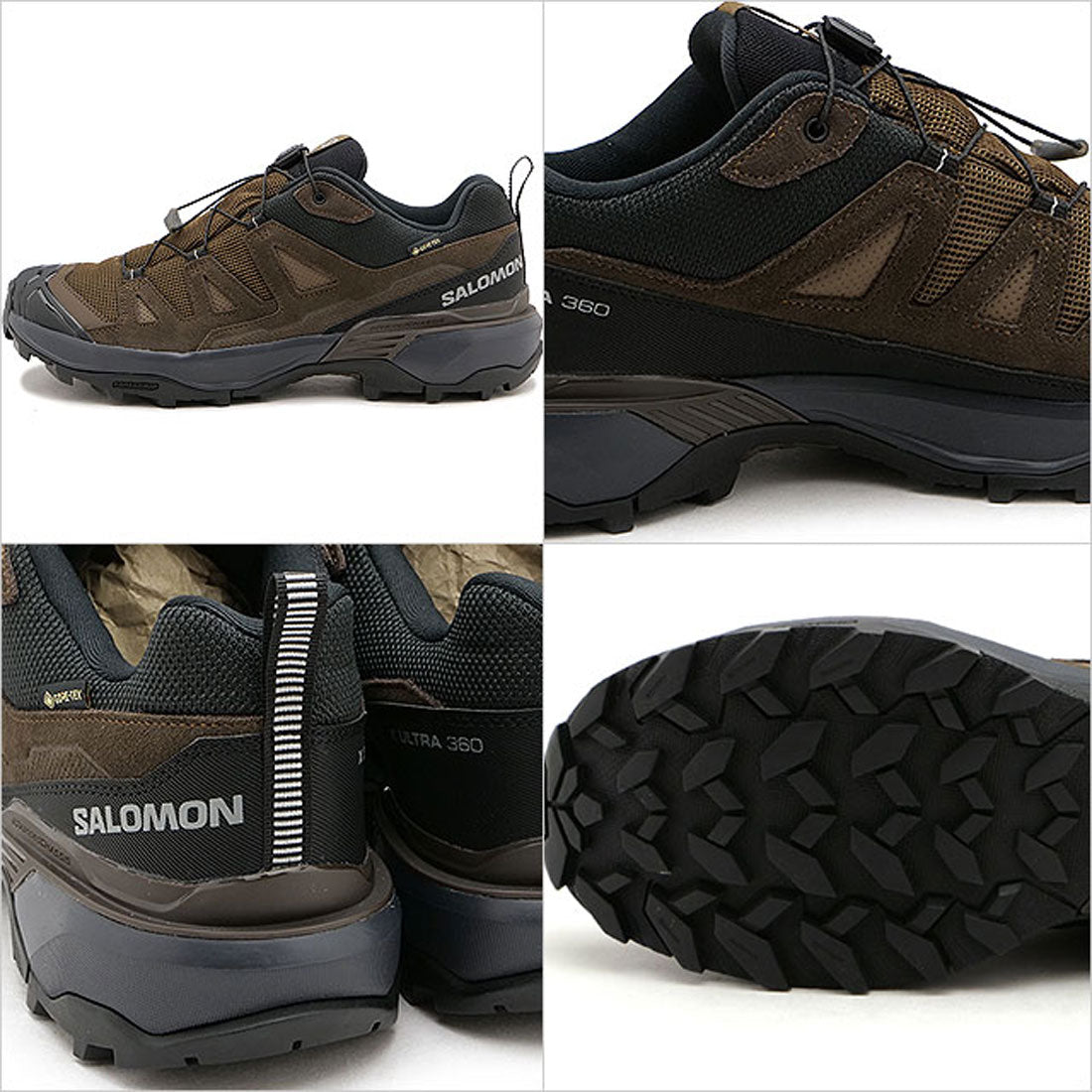 サロモン SALOMON X ULTRA 360 LTR GTX DARK-EARTH/DELICIOSO/SHARKSKIN [L47571200]
