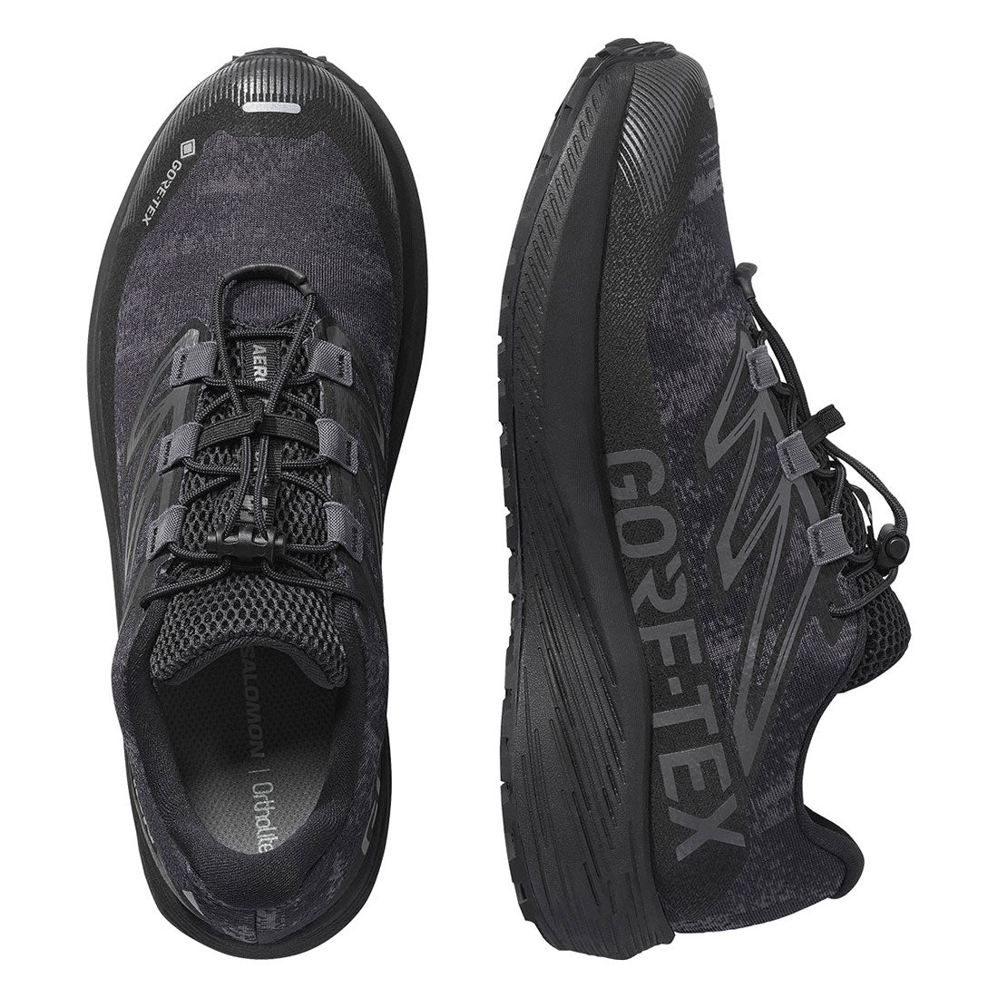 サロモン SALOMON エアロフロー グラベル ゴアテックス（AERO FLOW GRVL GORE-TEX） （Asphalt / Black / Cloudburst） Asphalt / Black / Cloudburst