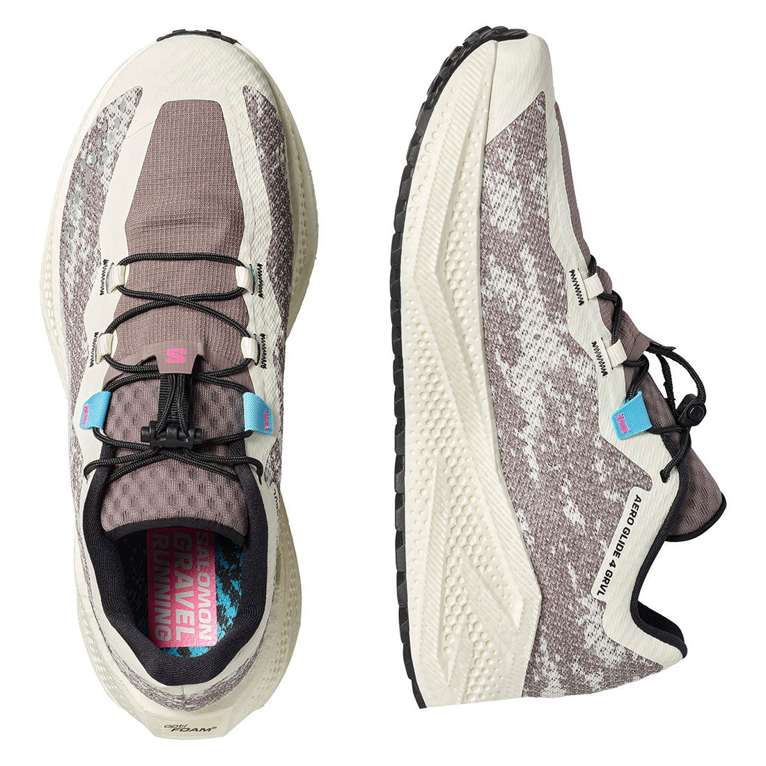 サロモン SALOMON エアログライド 4 グラベル（AERO GLIDE 4 GRVL） （Vanilla Ice / Black / Iron） Vanilla Ice / Black / Iron