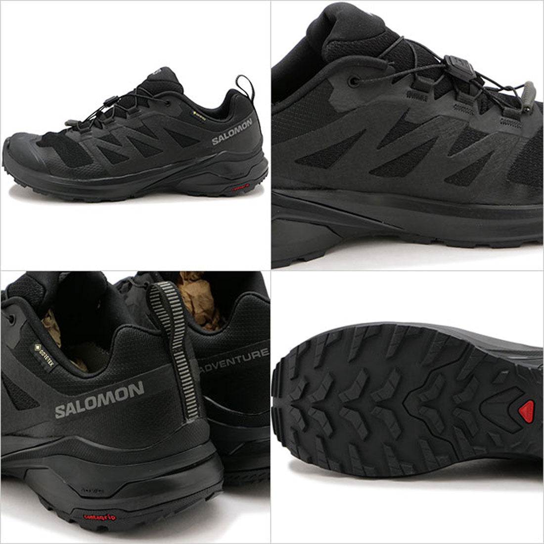 サロモン SALOMON X-ADVENTURE GTX Black/Black/Black [L47321100] （Black/Black/Black） Black/Black/Black