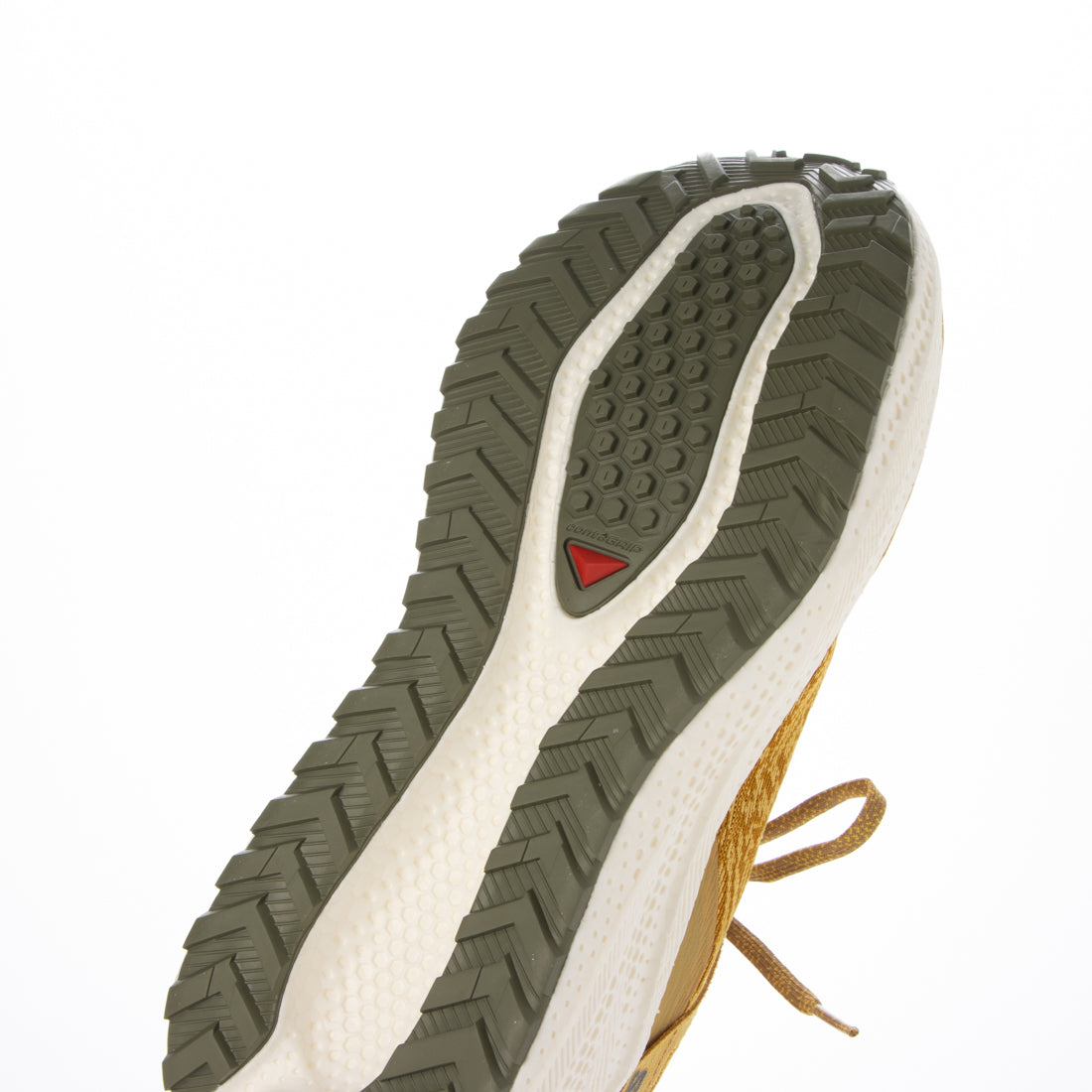 サロモン SALOMON AERO GLIDE 3 GRVL グラベルランニングシューズ （マスタード×バニラ×グリーン） マスタード×バニラ×グリーン