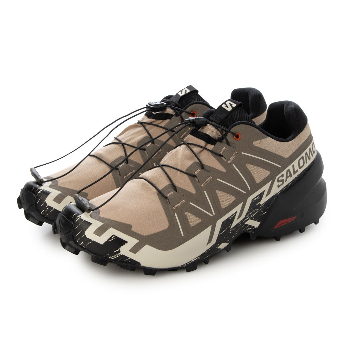 サロモン SALOMON SPEEDCROSS 6 トレイルランニングシューズ （ナチュラル×BK×ミルク） ナチュラル×BK×ミルク