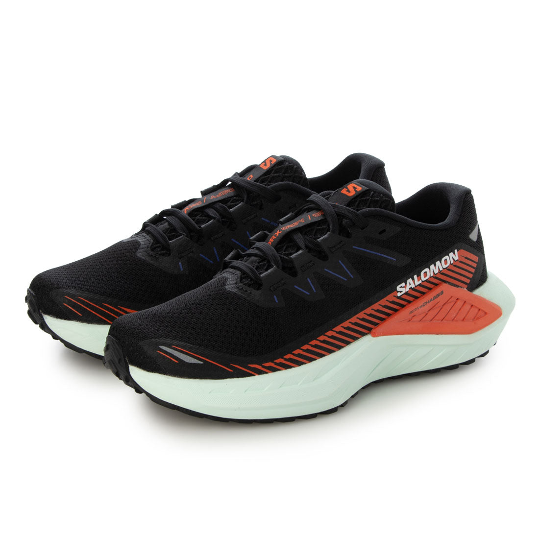 サロモン SALOMON DRX DEFY GRVL ランニングシューズ （ブラック×チェリートマト） ブラック×チェリートマト