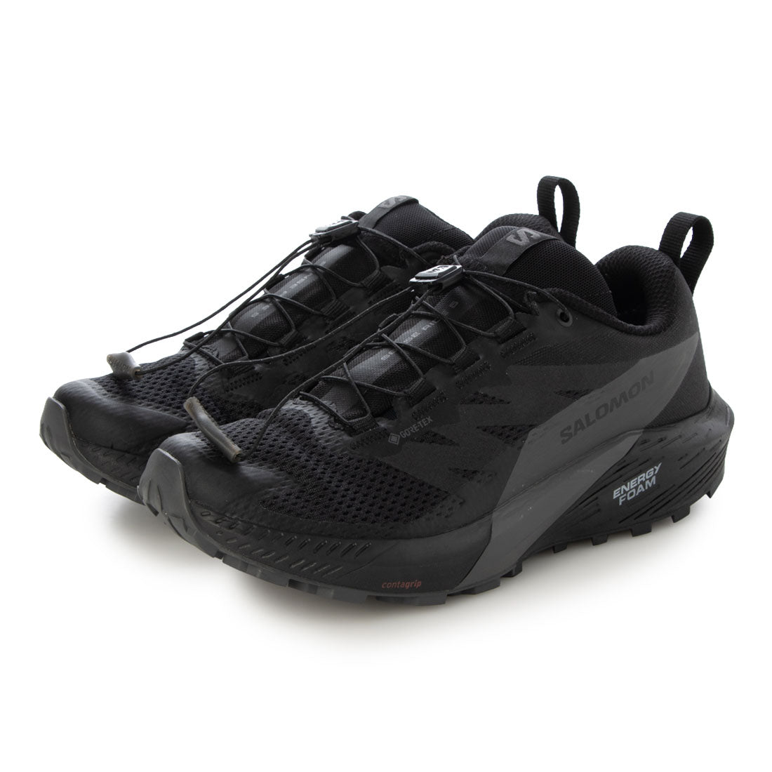 サロモン SALOMON SENSE RIDE 5 GORE-TEX トレイルランニングシューズ （ブラック×マグネット） ブラック×マグネット
