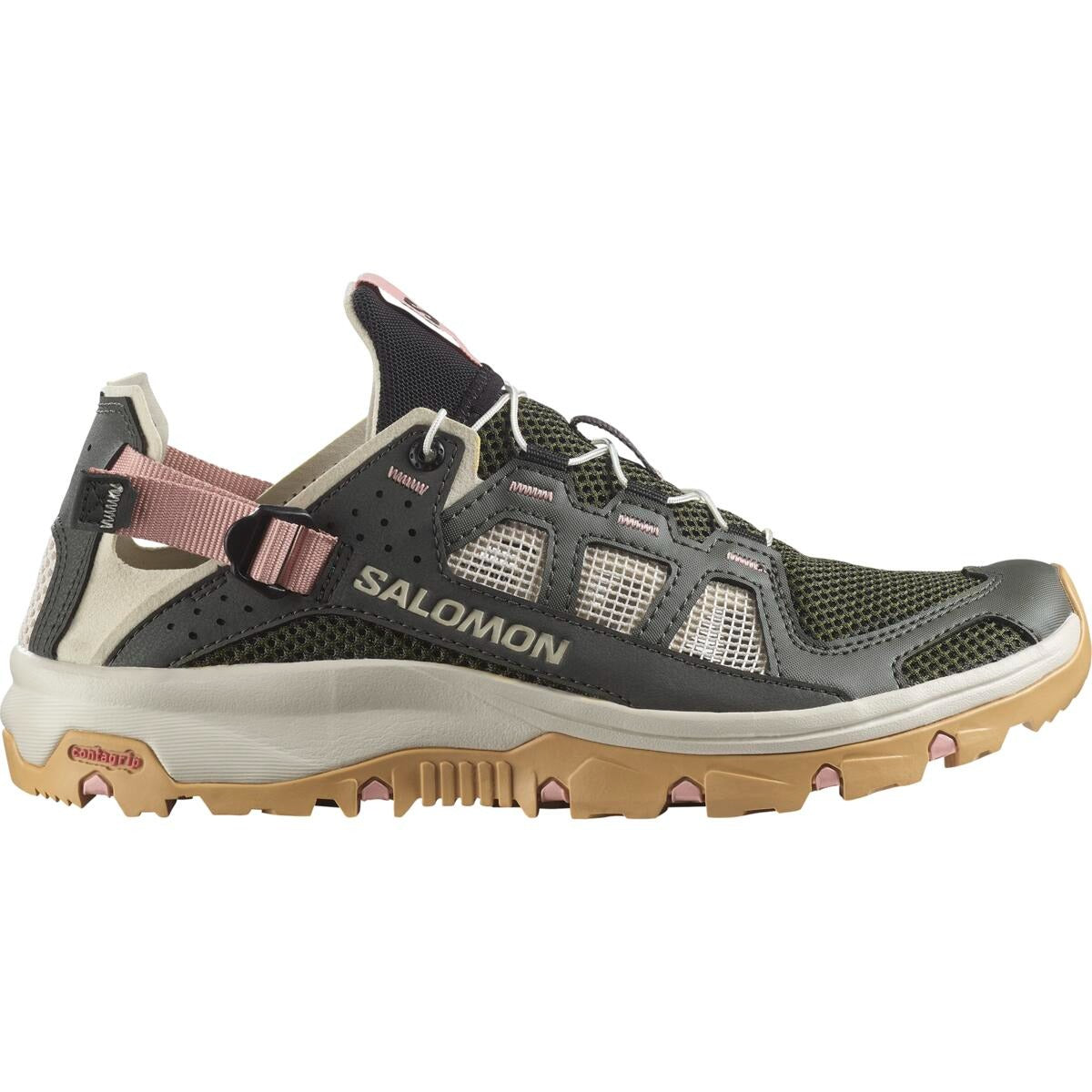 サロモン SALOMON Salomon TECHAMPHIBIAN 5 W（サロモン テック アンフィビアン 5） （Peat/Rainy Day/Hyma Pink） Peat/Rainy Day/Hyma Pink